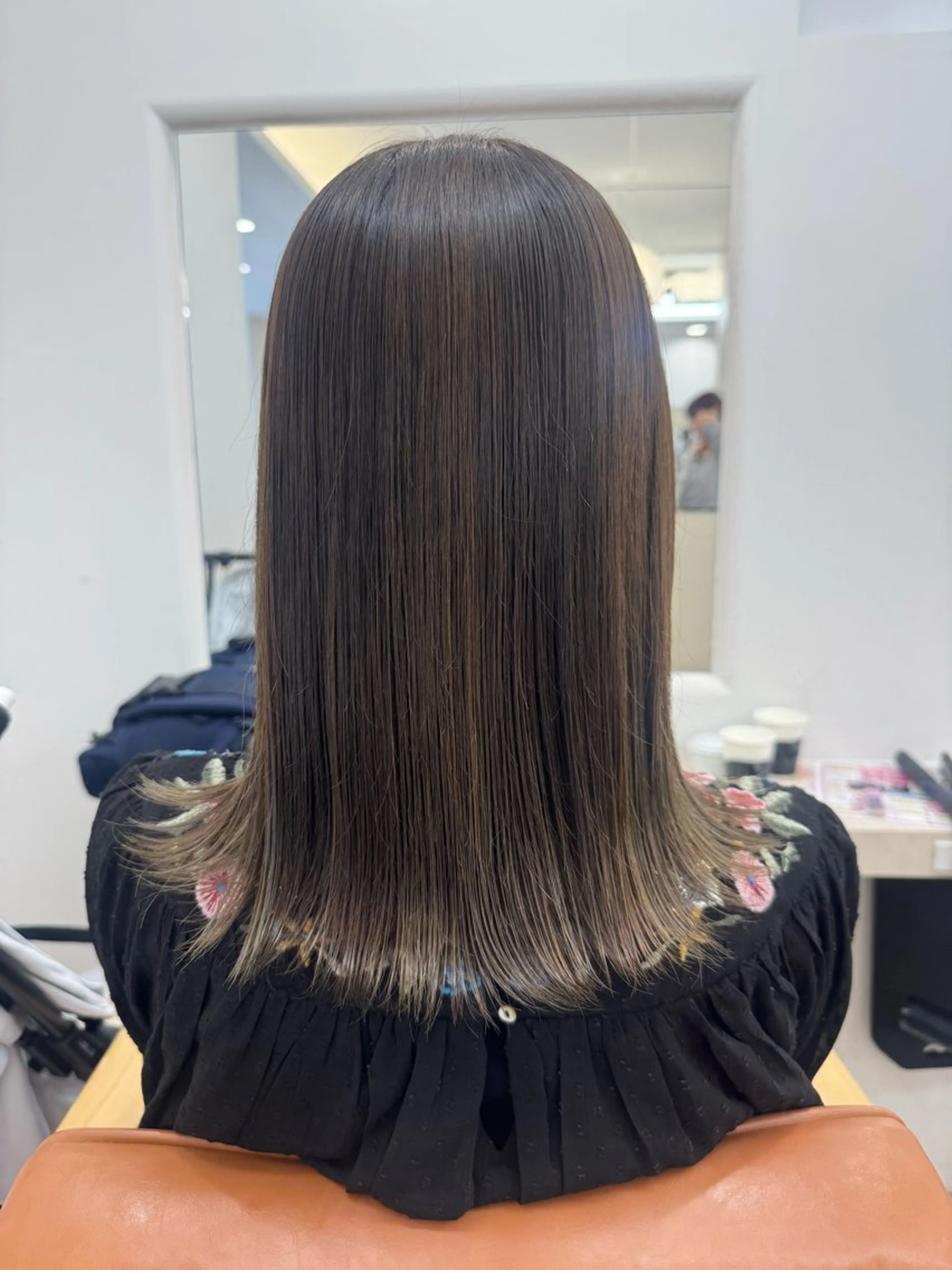 セミロング カラー 無料ボブカットモデル 様募集中/あいらのヘアスタイル