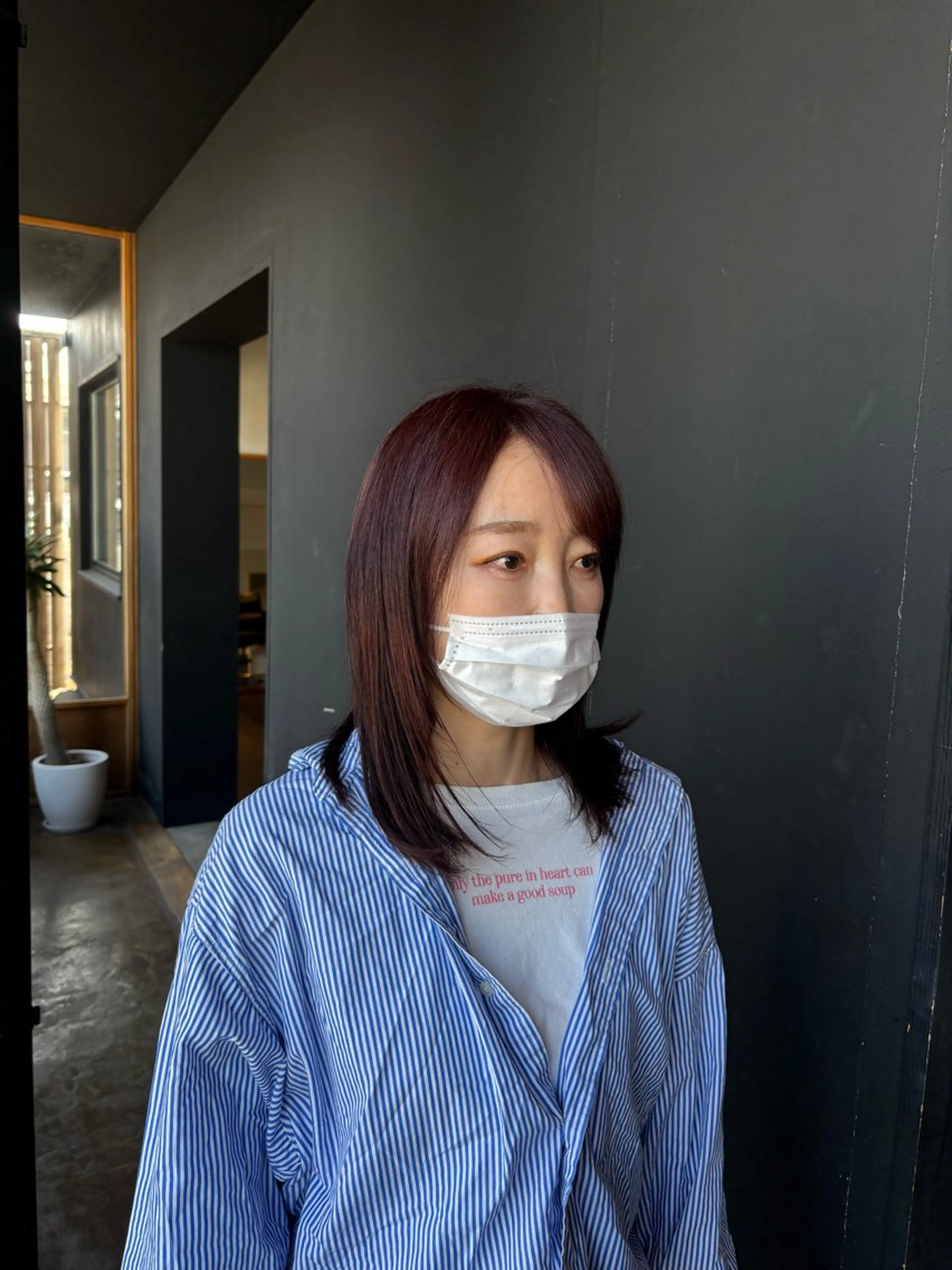 カラー ブリーチ ブリーチなしカラー レッドカラー Takahashi Noa🍊のヘアスタイル