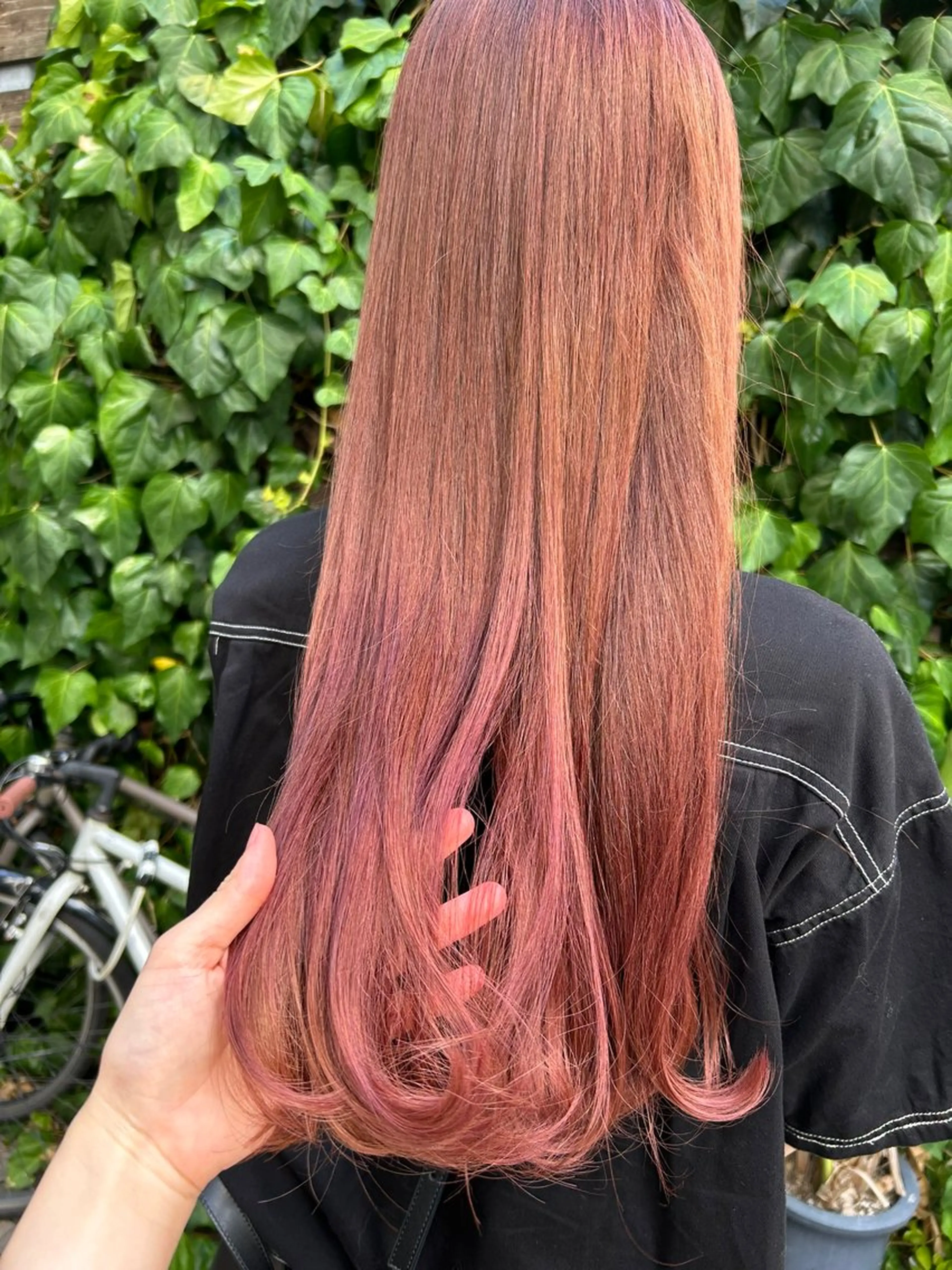 ロング ヘアカラー トリートメント 🤍Nozomi/ オリーブカラー🌿のヘアスタイル