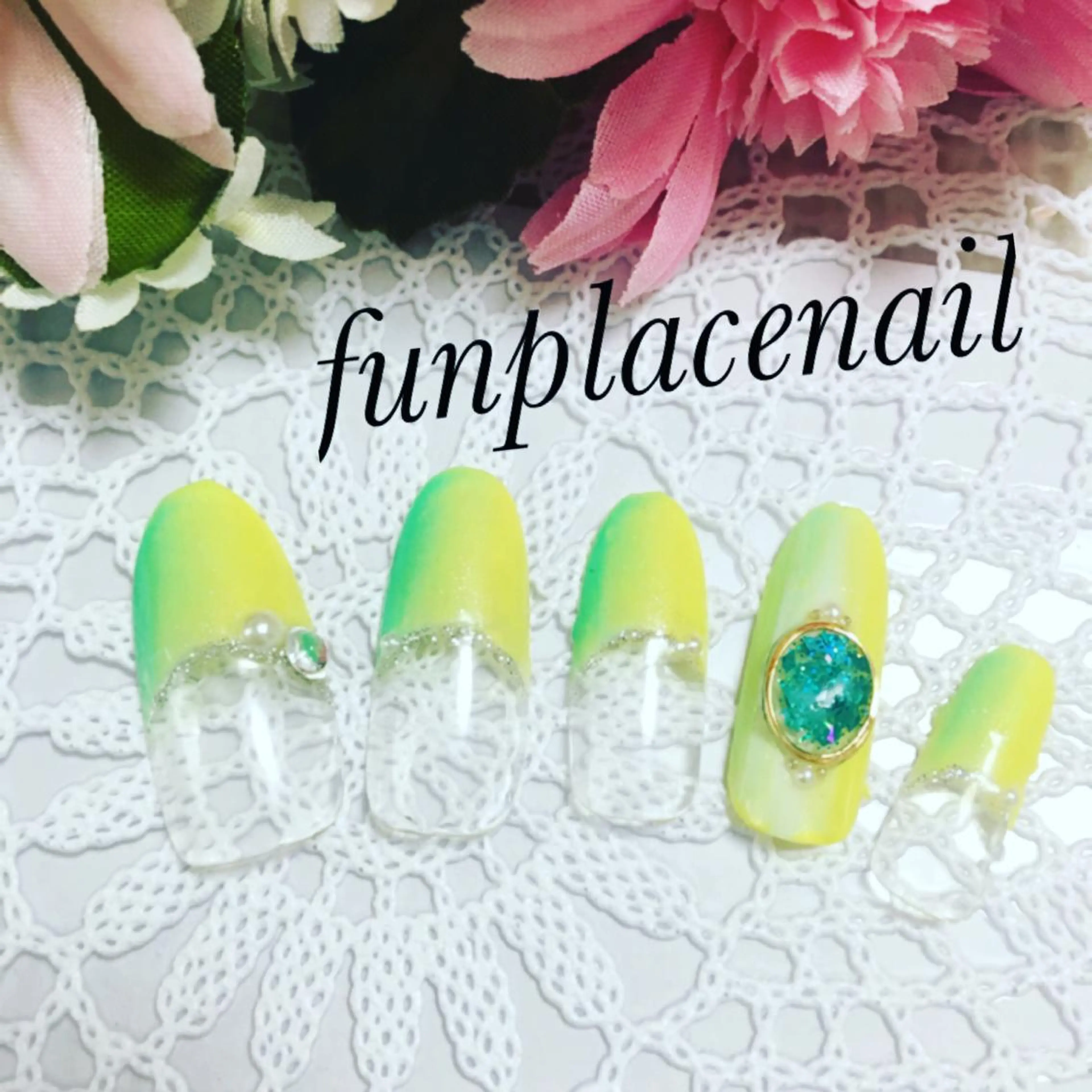 ショート ミディアム セミロング ロング カラー パーマ ヘアアレンジ メンズ キッズ ネイル まつエク アートネイル nail salon&school felice所属・フェリーチェ瑞江店 新山のネイルデザイン