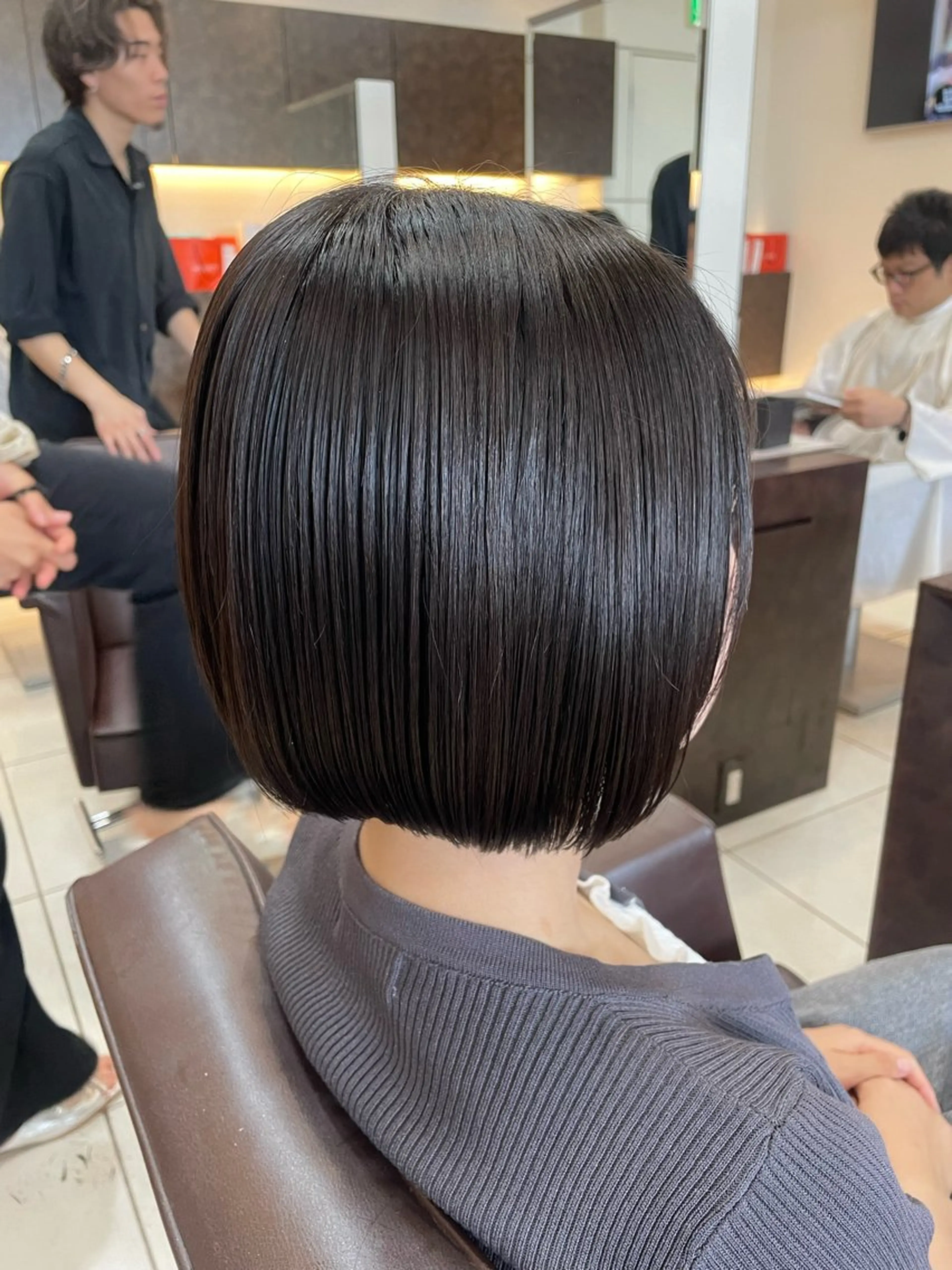 ロング カラー カット 縮毛矯正 🤎韓国ヘア ベージュ まゆか🤎のヘアスタイル