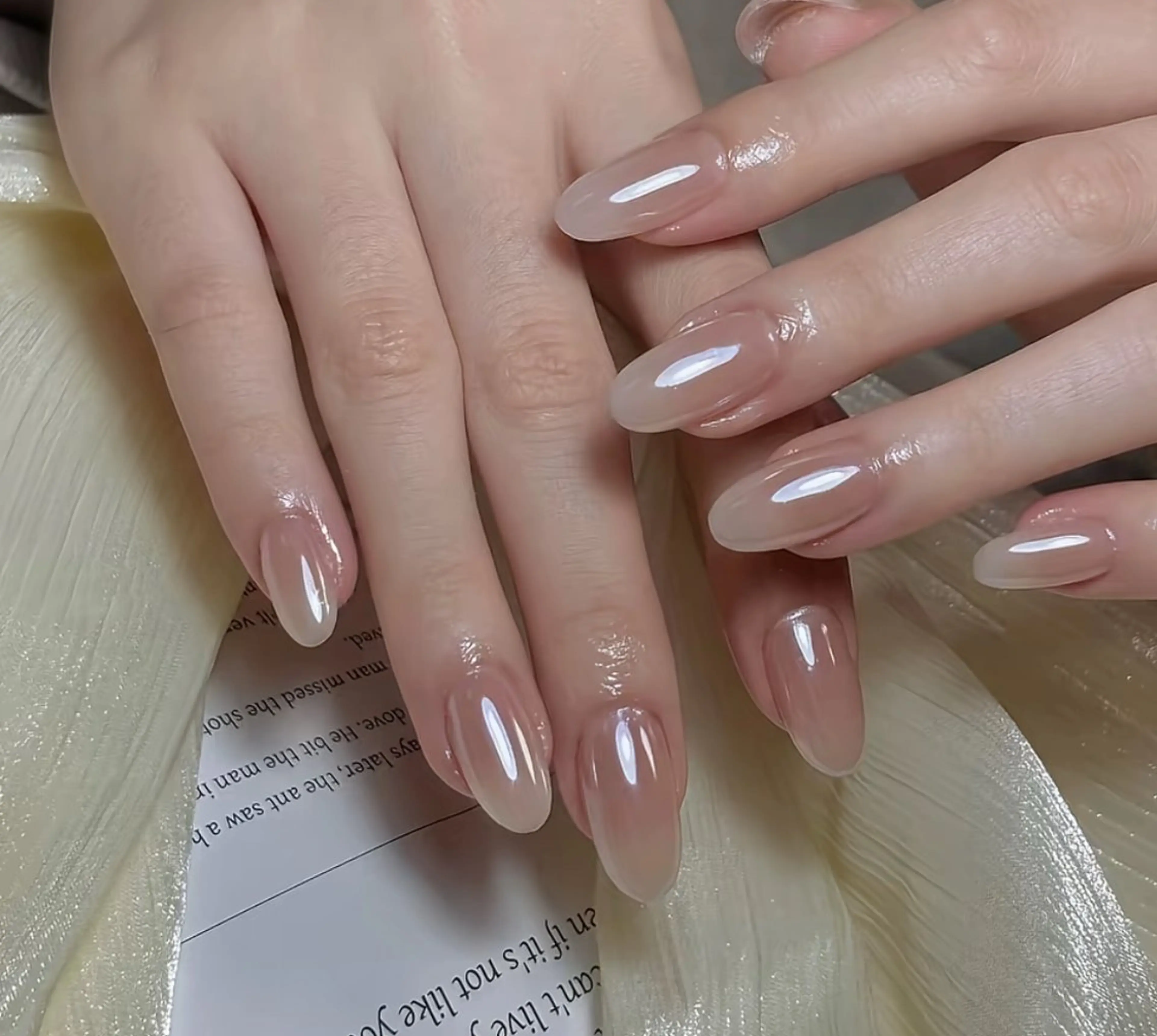 ネイル チークネイル フレンチネイル グラデーション 韓国ネイル マグネットネイル Hana nail所属・Hana Nailのネイルデザイン