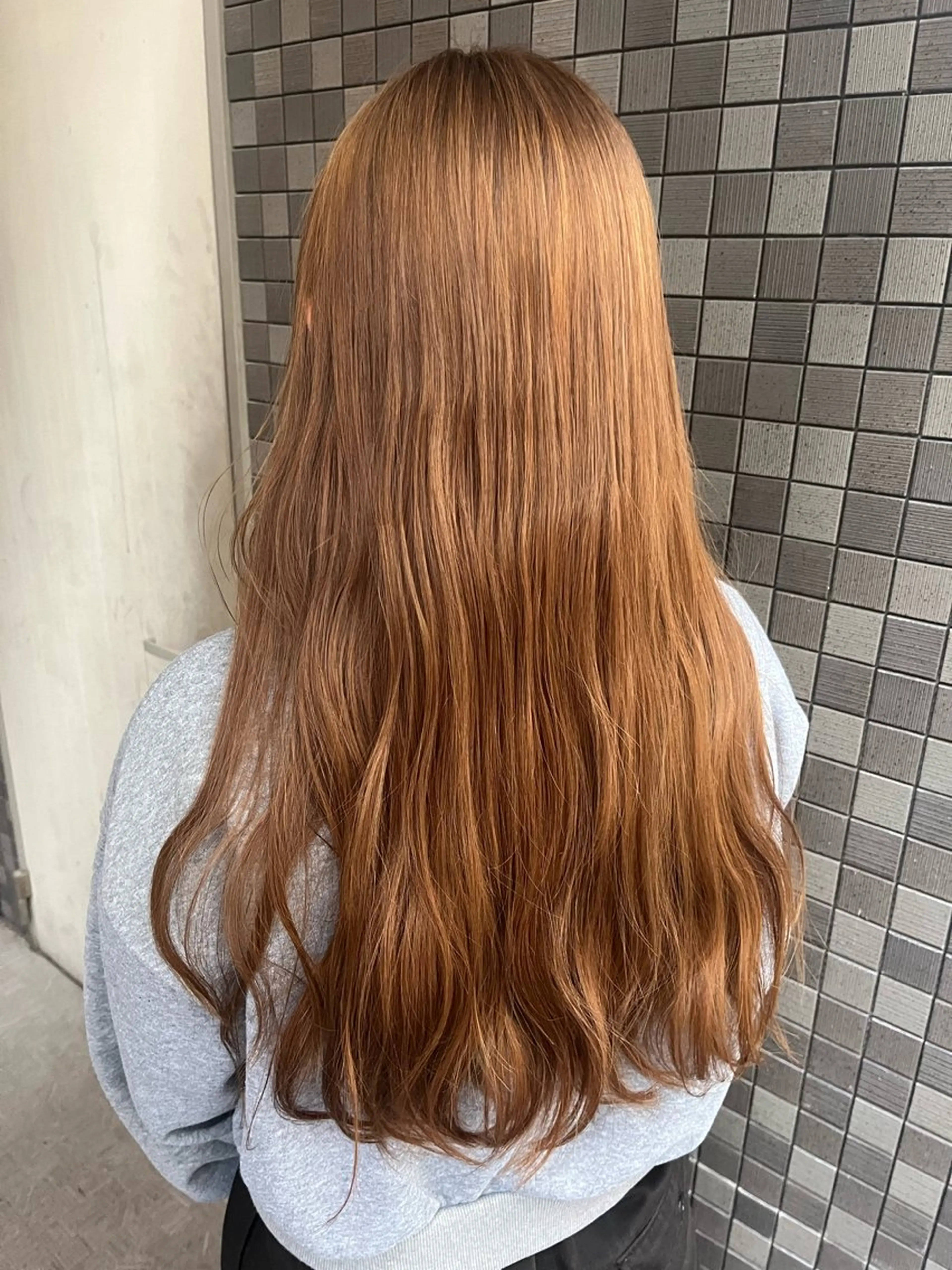 ロング カラー ブラウンカラー ハイトーンカラー ✂︎grace ✂︎mahoのヘアスタイル