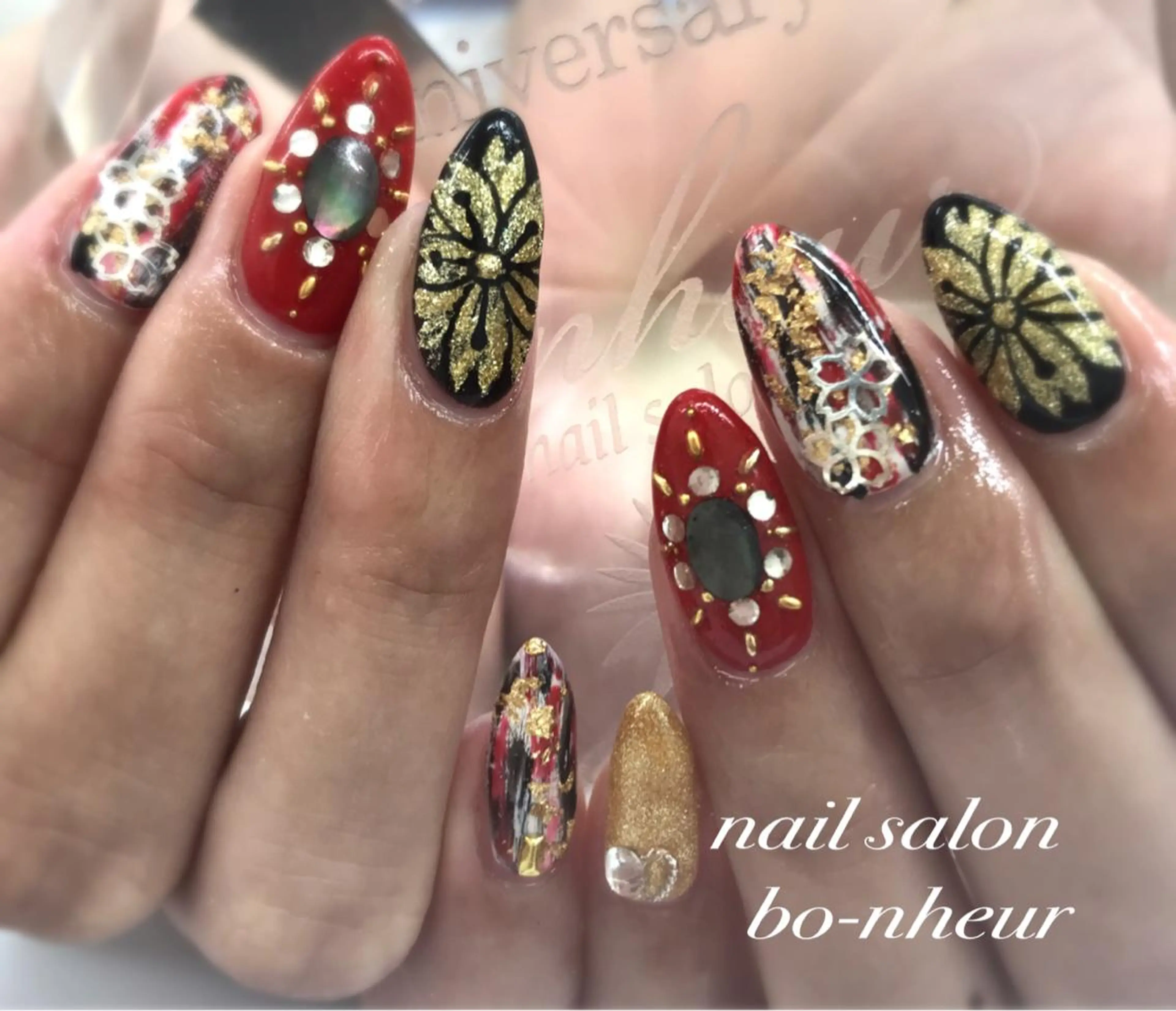 ネイル 持ち込み bo-nheur ボ・ヌールのネイルデザイン