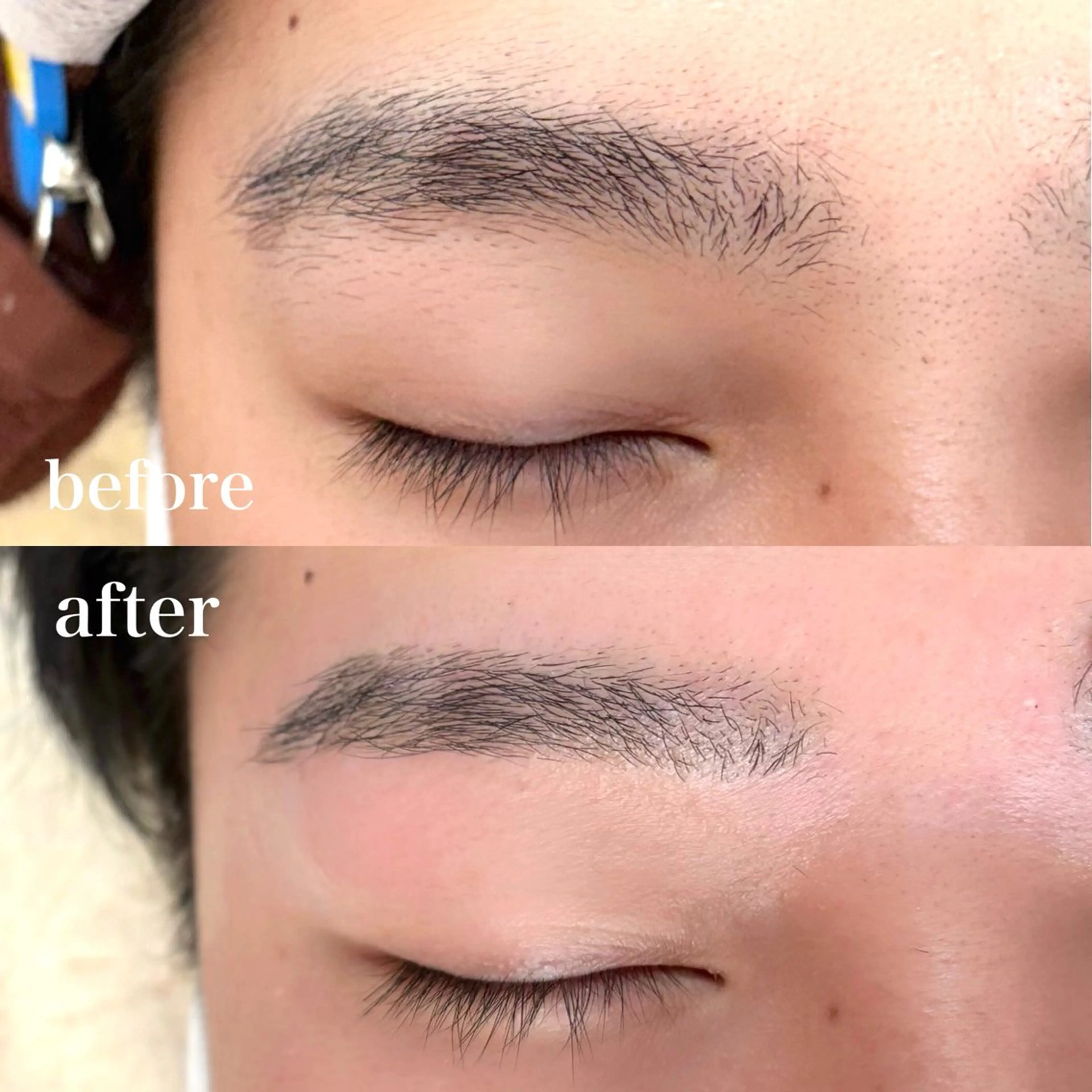 メンズ アイブロウ 眉毛ワックス脱毛 ワックス脱毛 眉カット meg .のマツエク・マツパデザイン