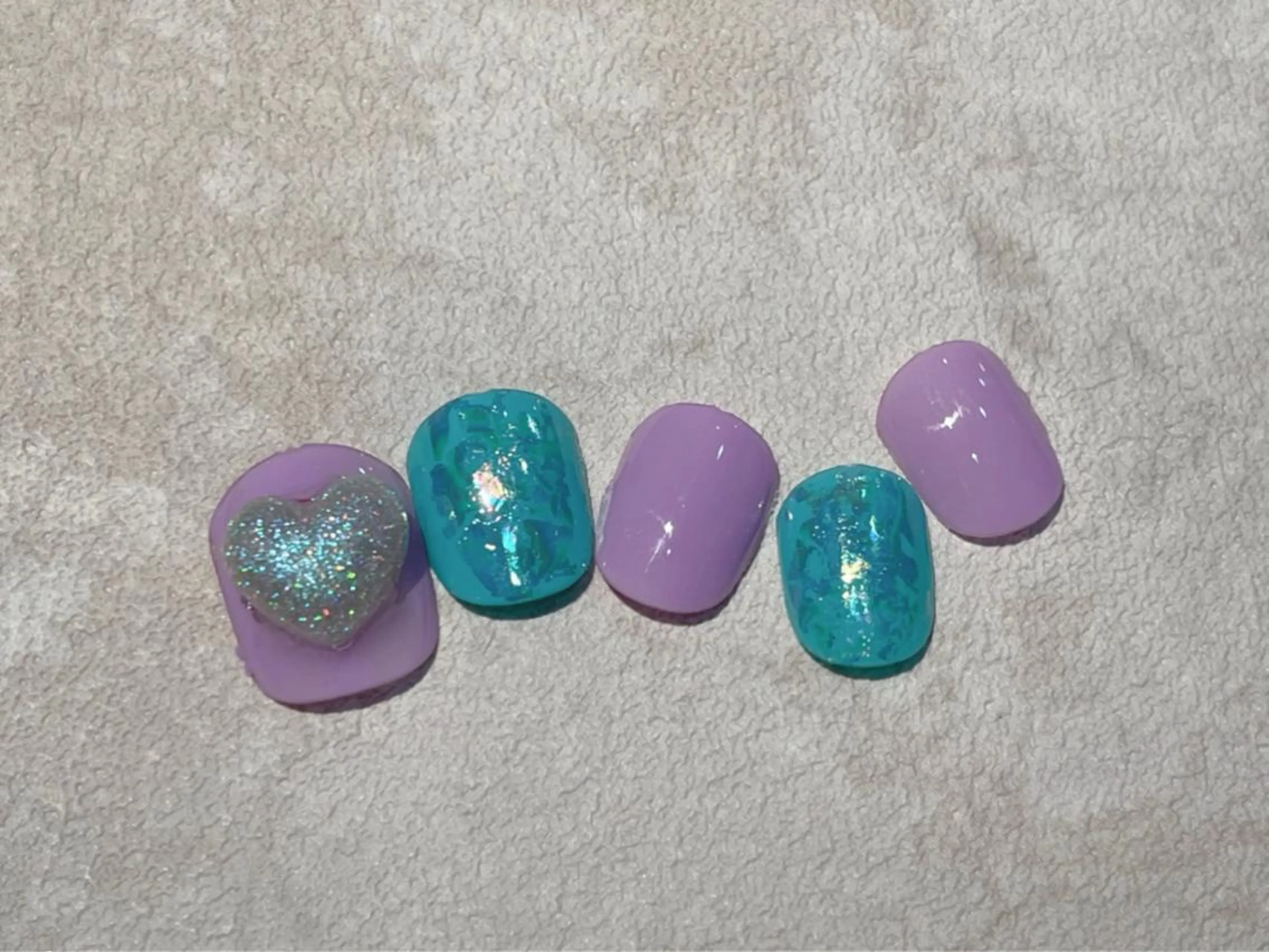 ネイル ハート ぷっくりネイル フットネイル Nail Katoのネイルデザイン