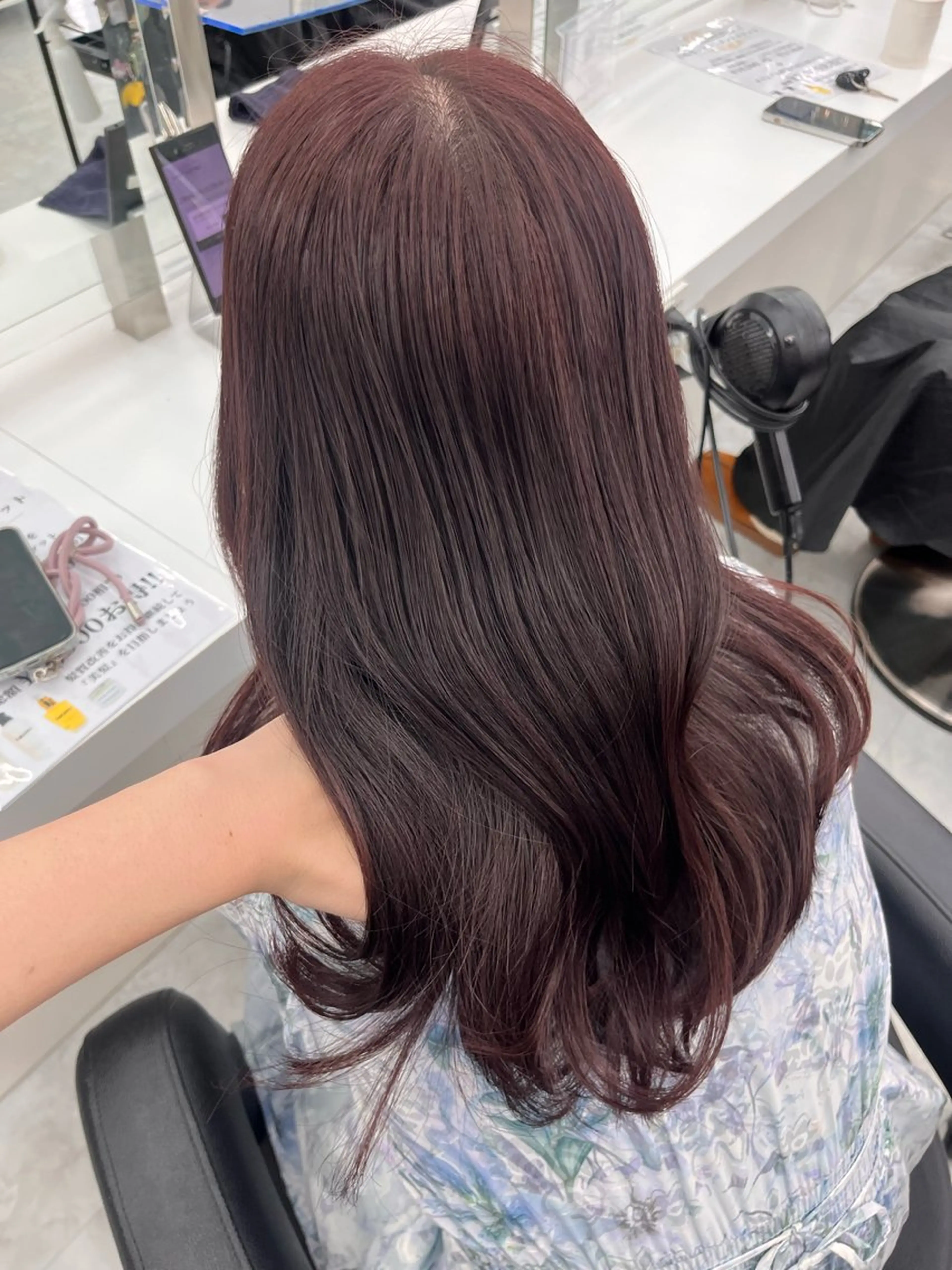 セミロング ヘアカラー トリートメント ヘッドスパ ヘアセット ♡ナチュラルガーリー ♡ベージュ♡RINAのヘアスタイル