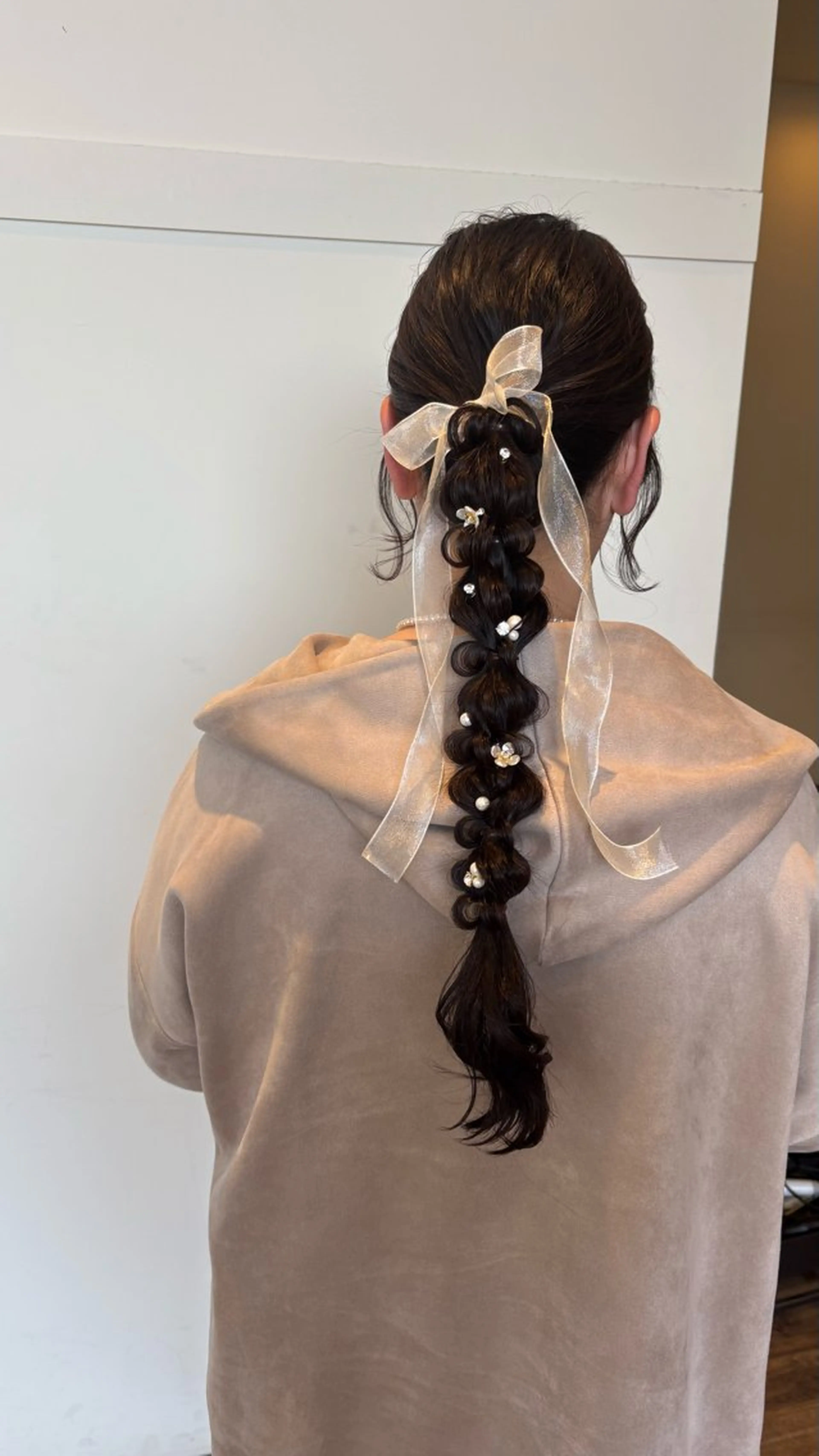 ロング ヘアアレンジ ヘアセット 高橋 乙葉のヘアスタイル