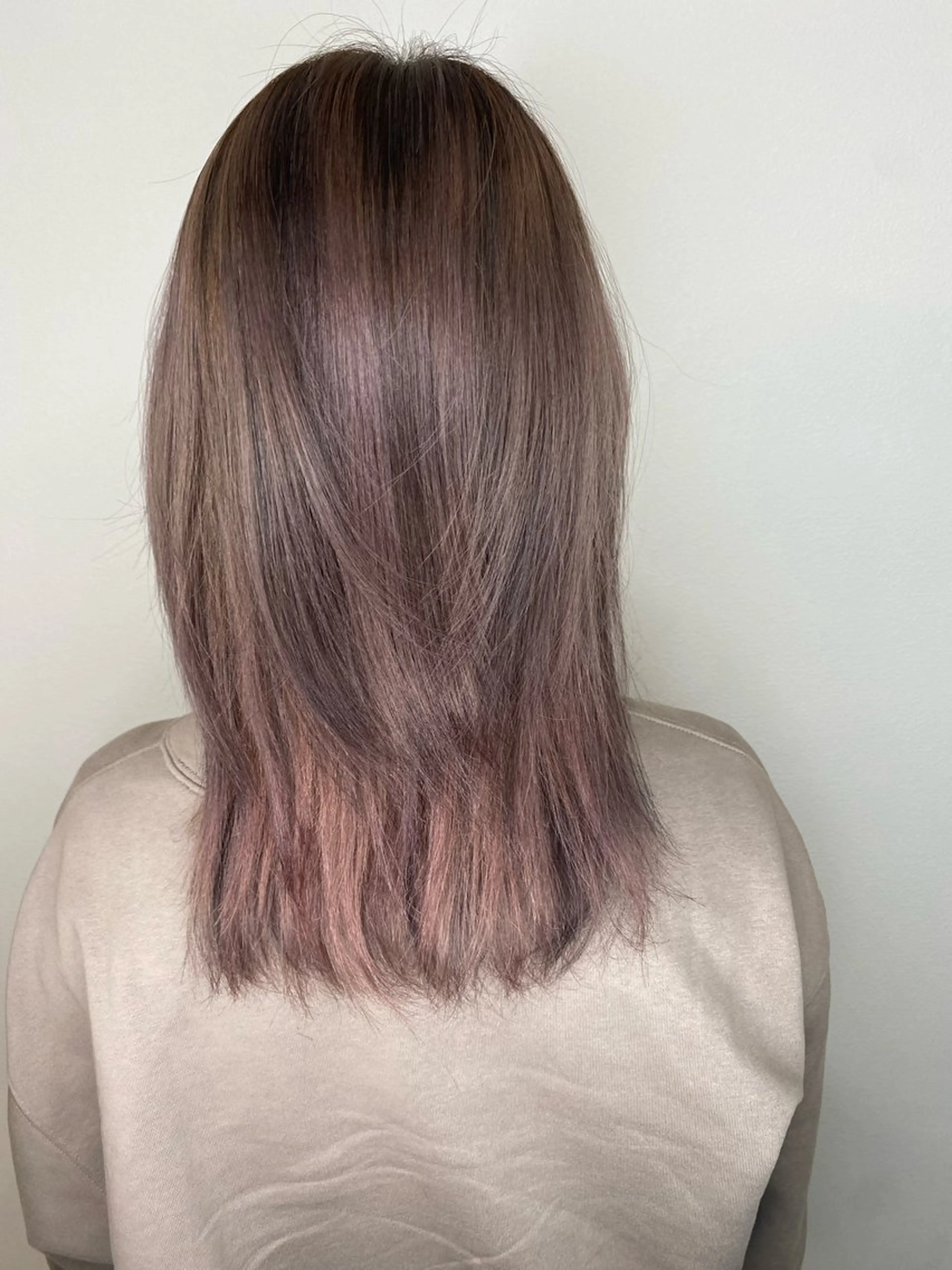 セミロング カラー カット ヘアカラー トリートメント Hiroshi ヒロシのヘアスタイル