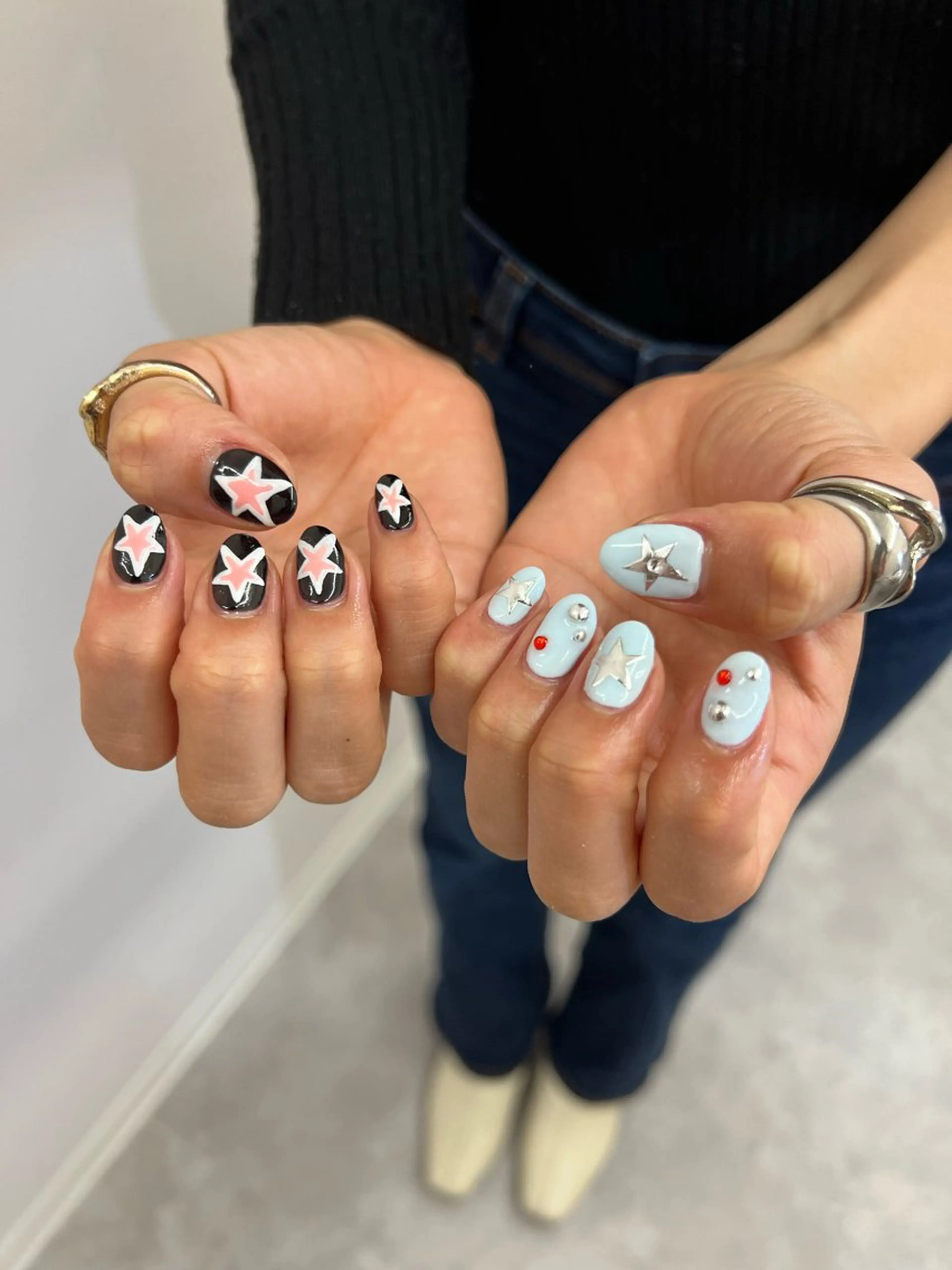 ネイル ジェルネイル パラジェル ぷっくりネイル Bana_ Nailのネイルデザイン