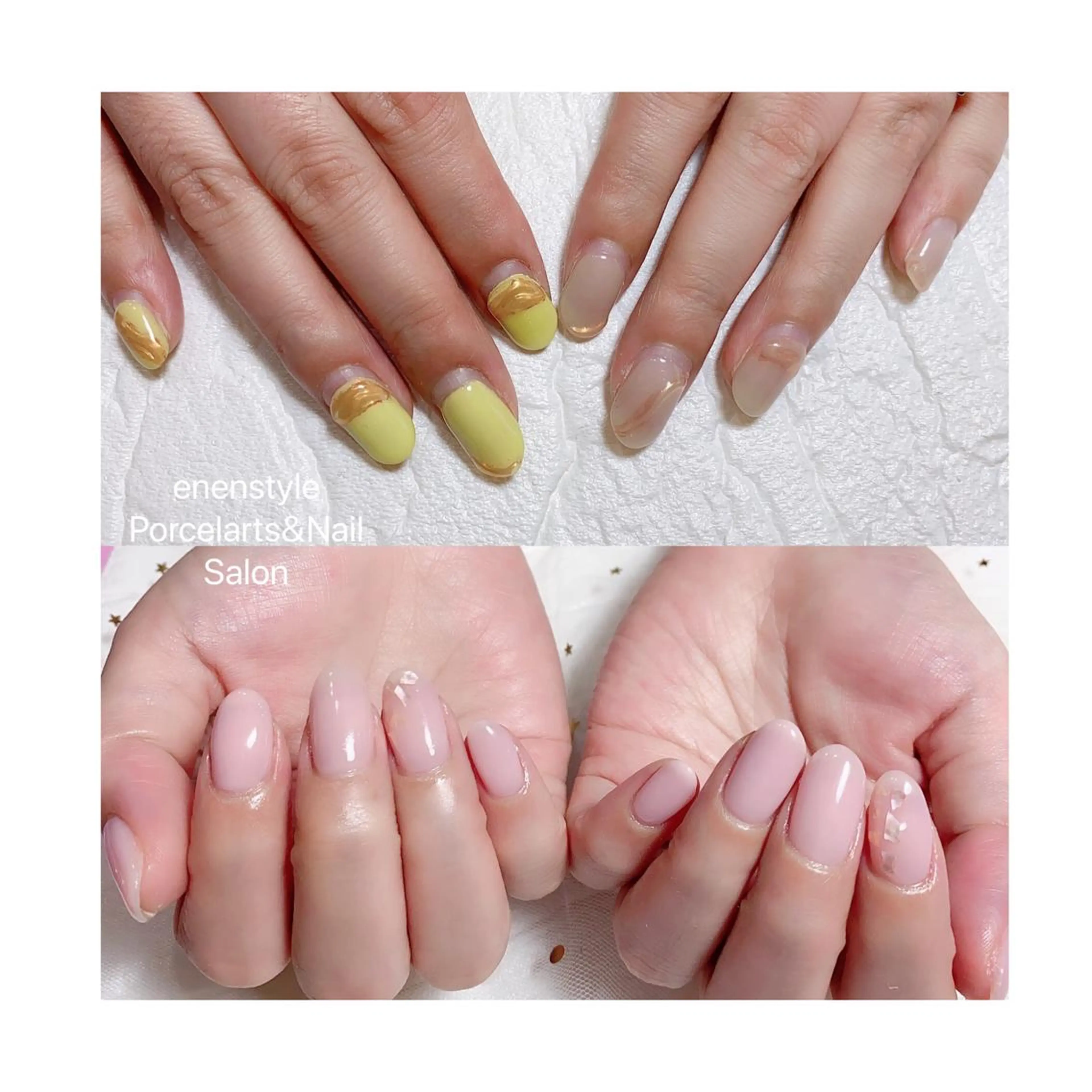 ミディアム ネイル ジェルネイル ニュアンスネイル オフィスネイル ワンカラーネイル パラジェル 👑enen style👑のネイルデザイン