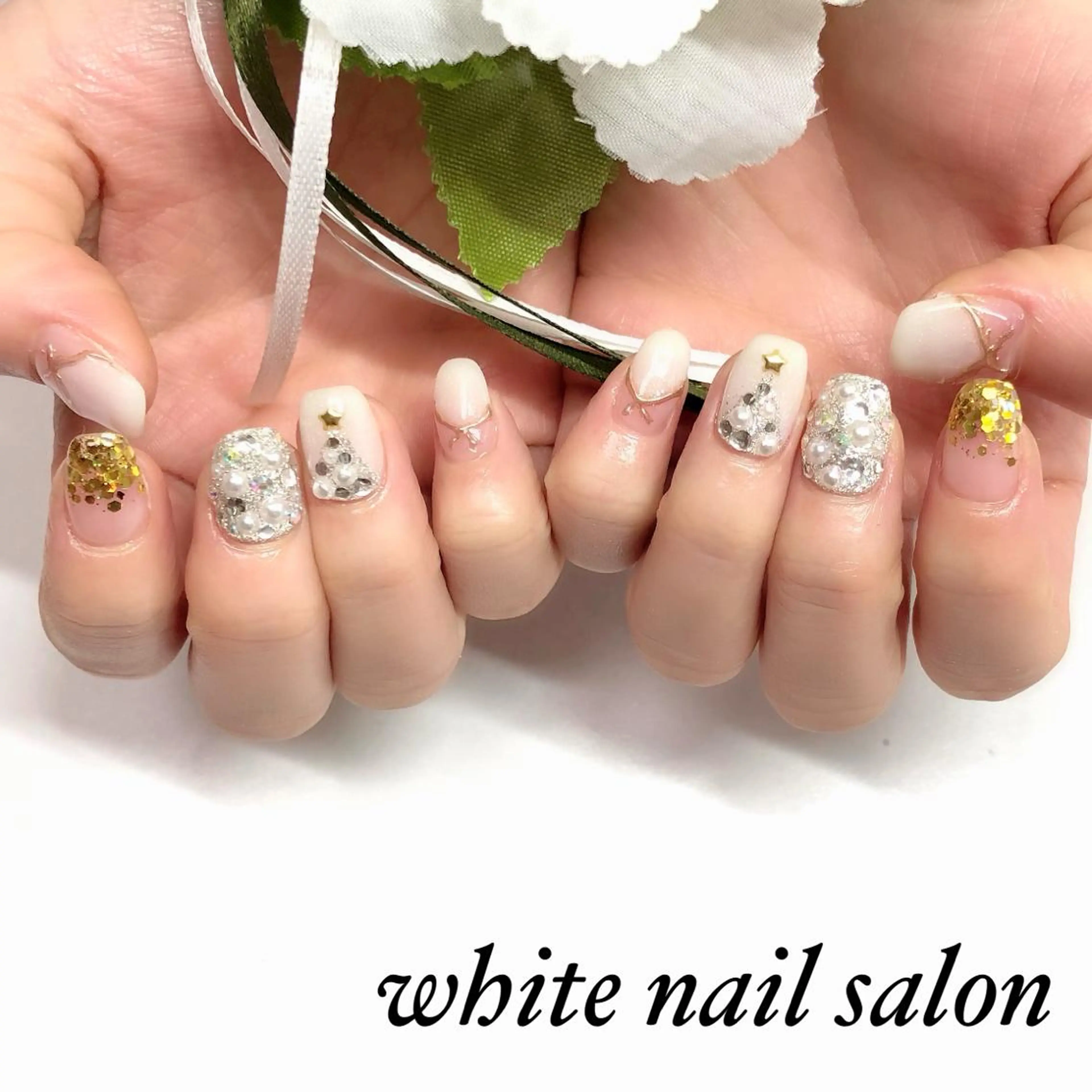 ネイル ジェルネイル ハードジェル 持ち込み ソフトジェル white nail salonのネイルデザイン