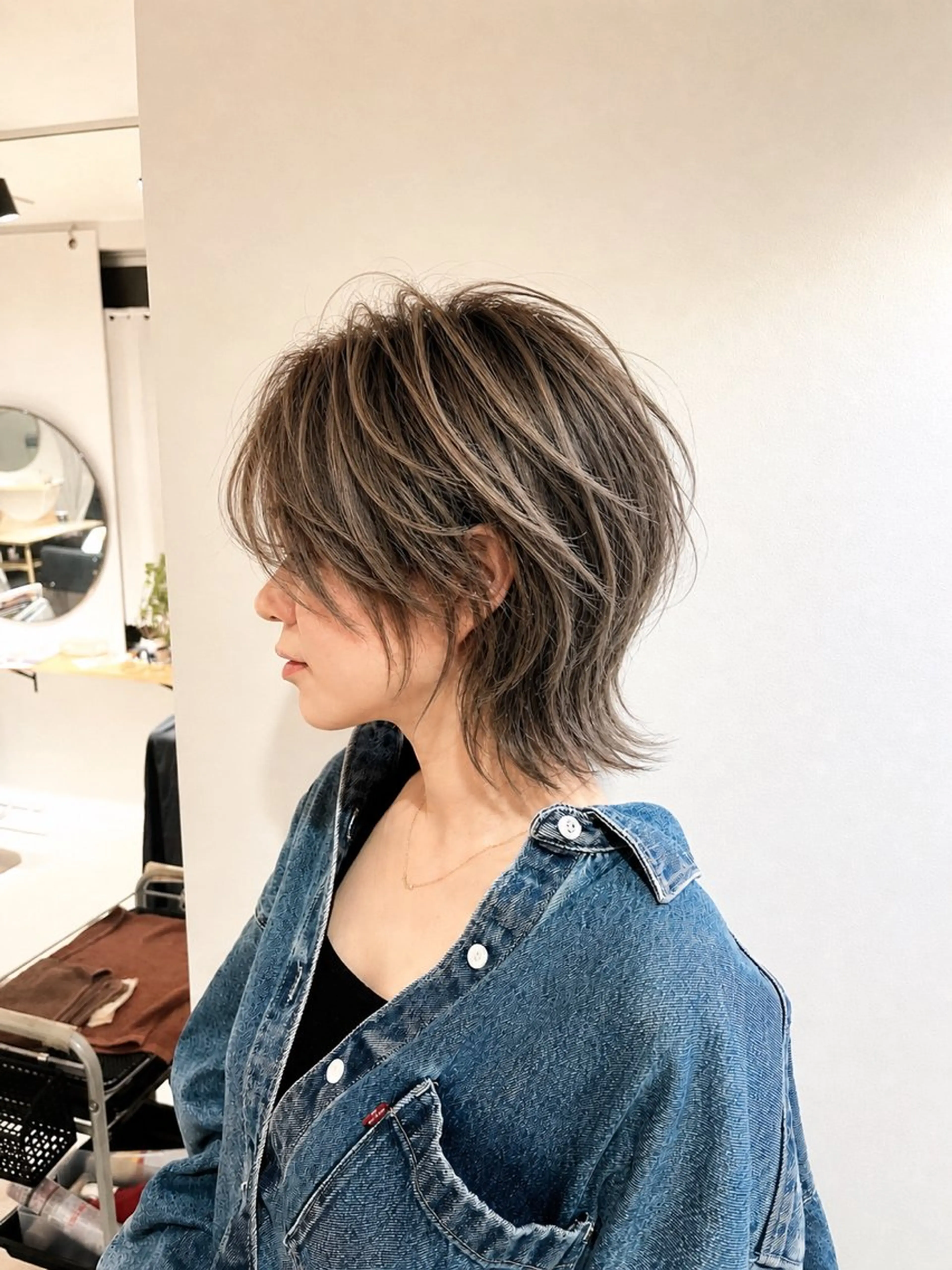 ショート カラー ハイライトカラー ハイライト ウルフカット カット ヘアカラー 浦島 ひろしのヘアスタイル