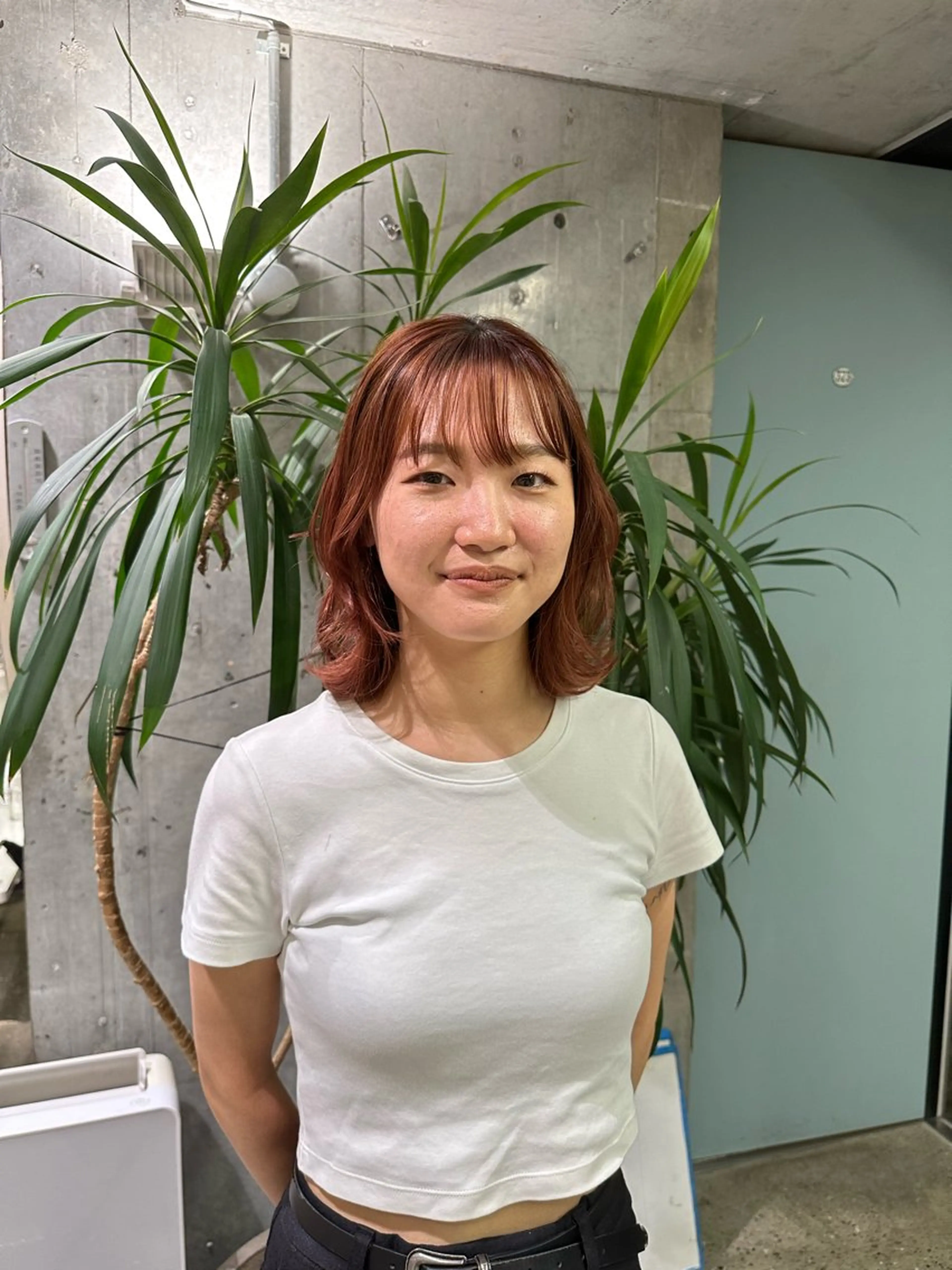 ミディアム レイヤーカット ディズニー大好き🏰 関谷彪のヘアスタイル