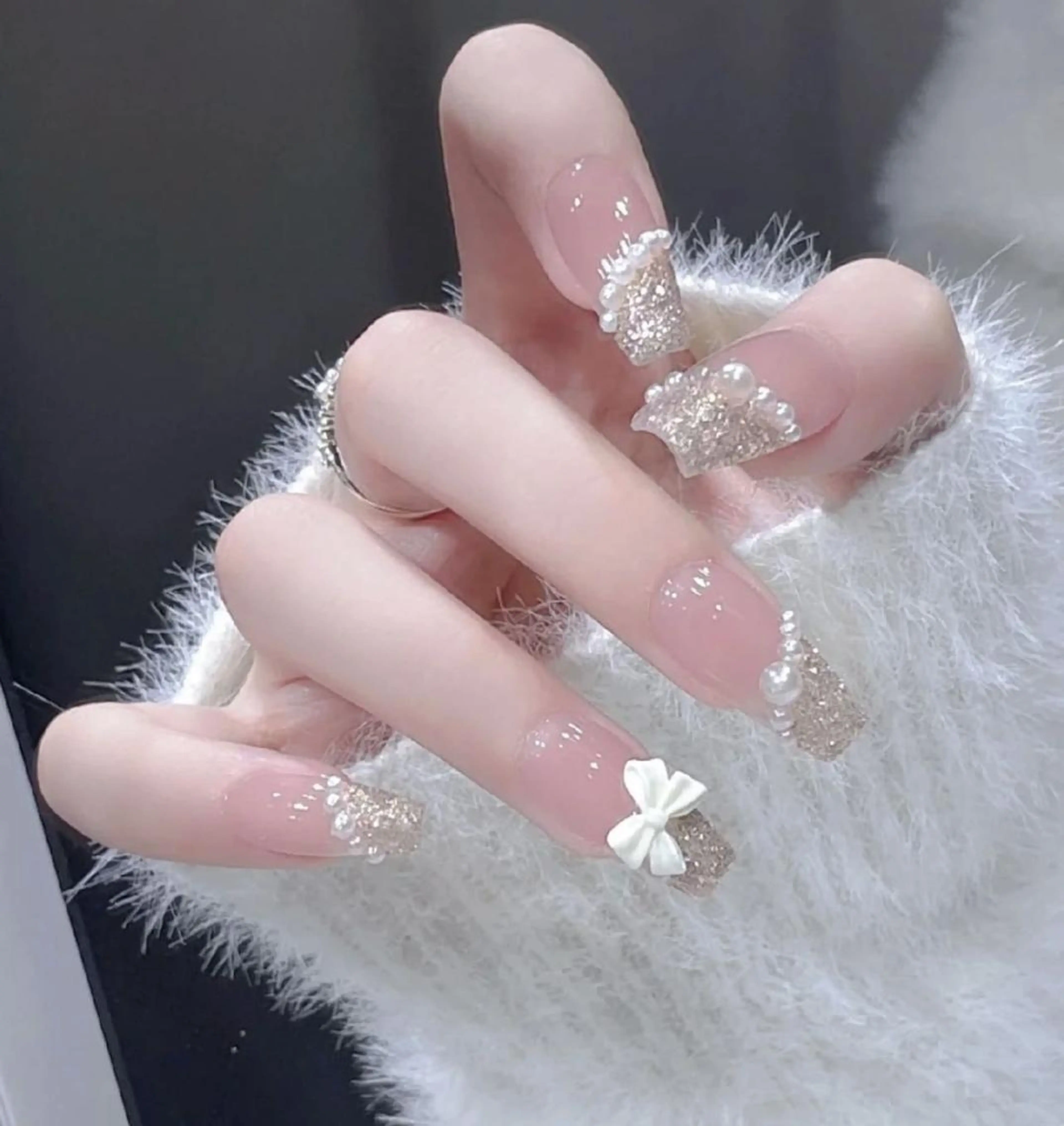 ネイル アートネイル 長さ出し ネイルチップ Queen's ゆなのネイルデザイン