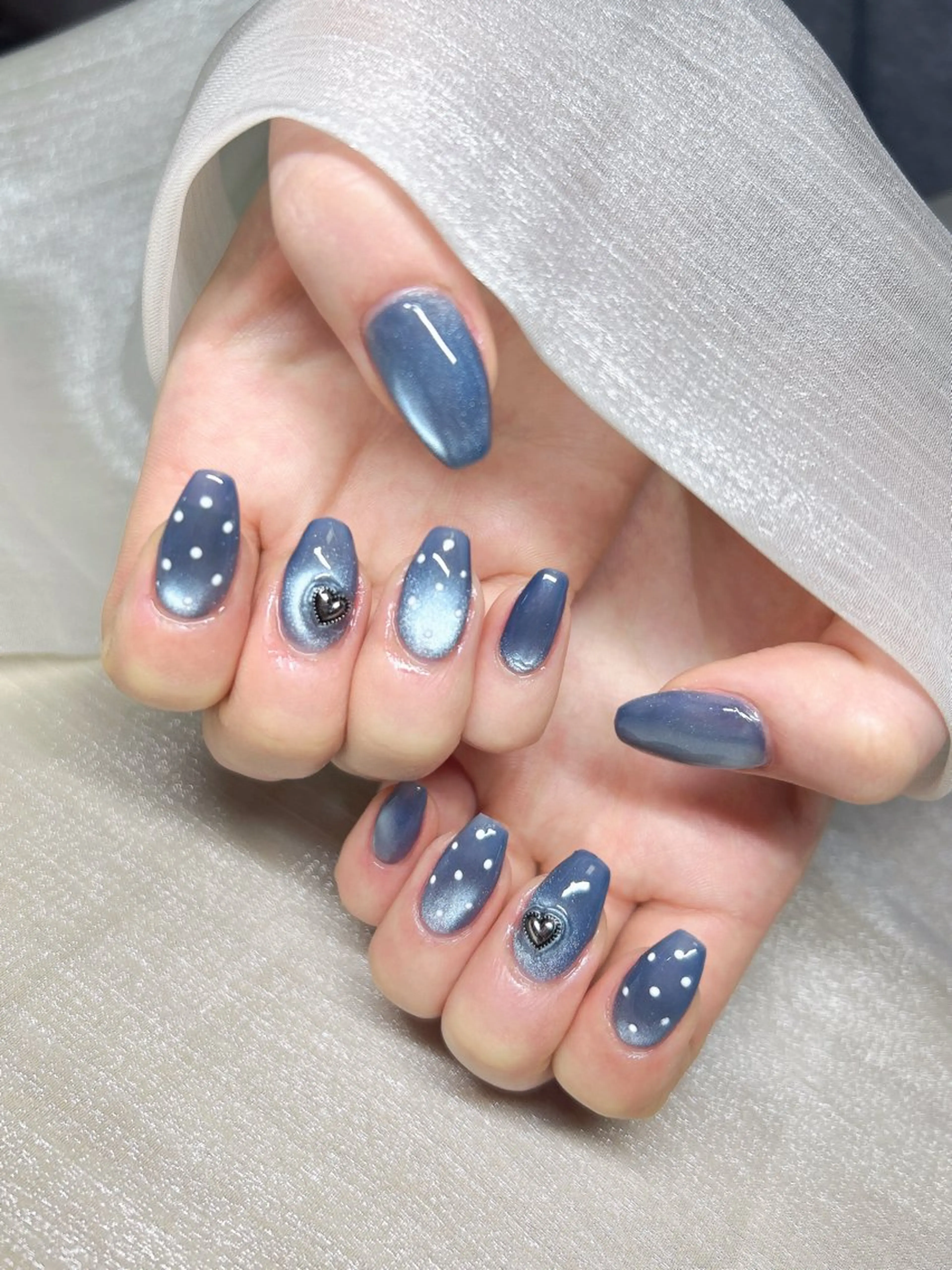 ネイル マグネットネイル シンプルネイル 春ネイル LUKA NAILのネイルデザイン