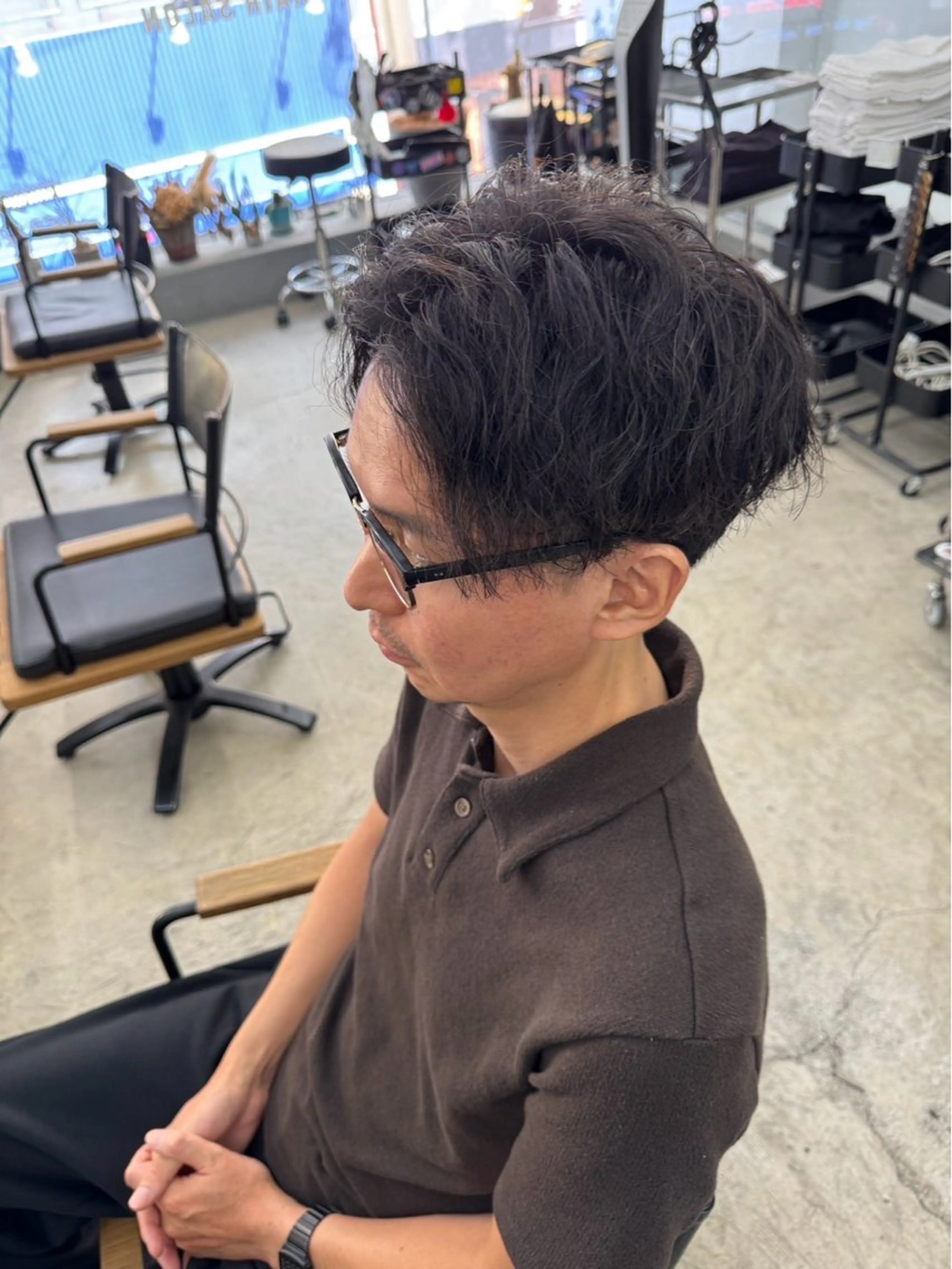 ショート パーマ メンズ メンズ専門サロン wokeのヘアスタイル