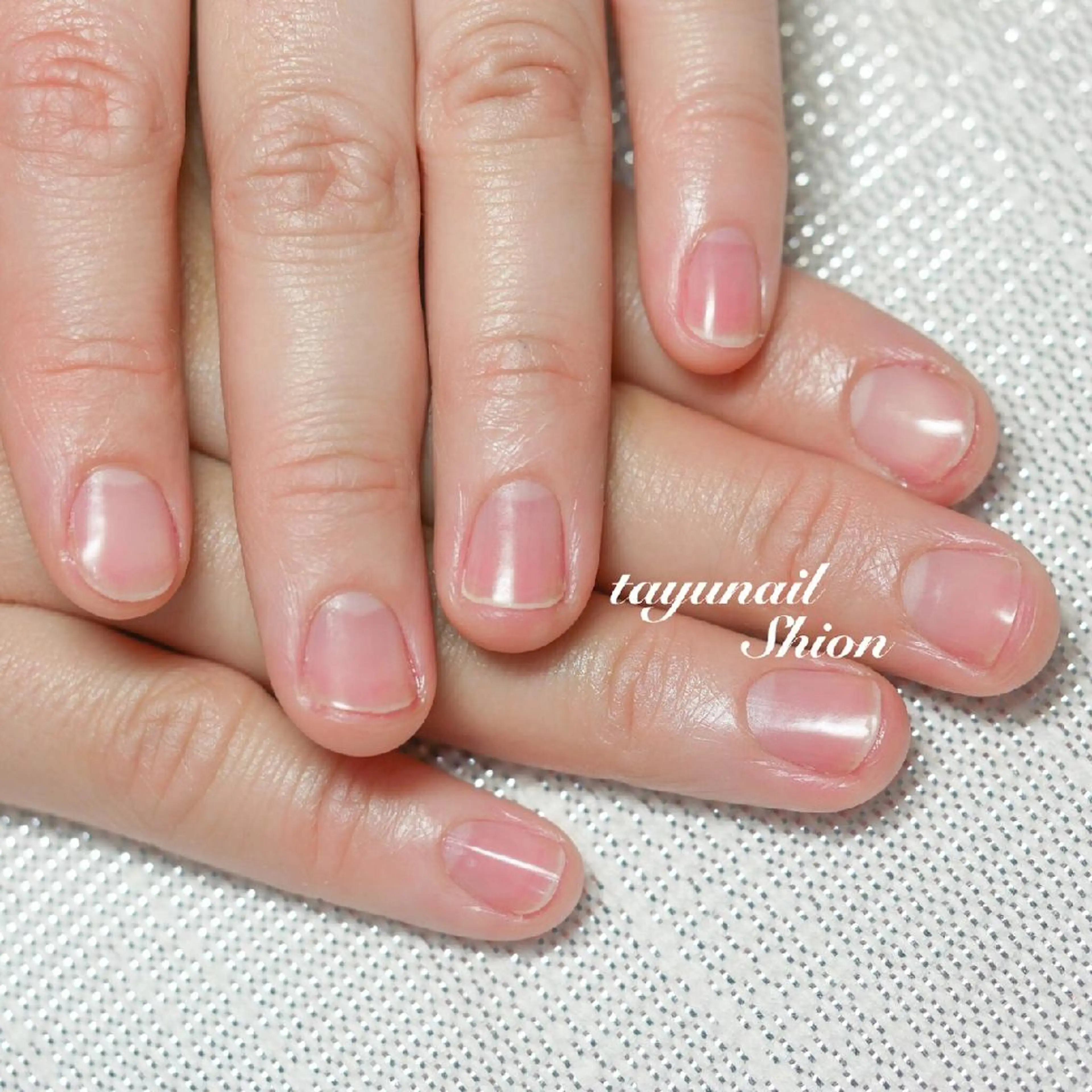 ネイル ブルー ジェルネイル パラジェル 春ネイル ネイルサロン 【たゆnail】のネイルデザイン