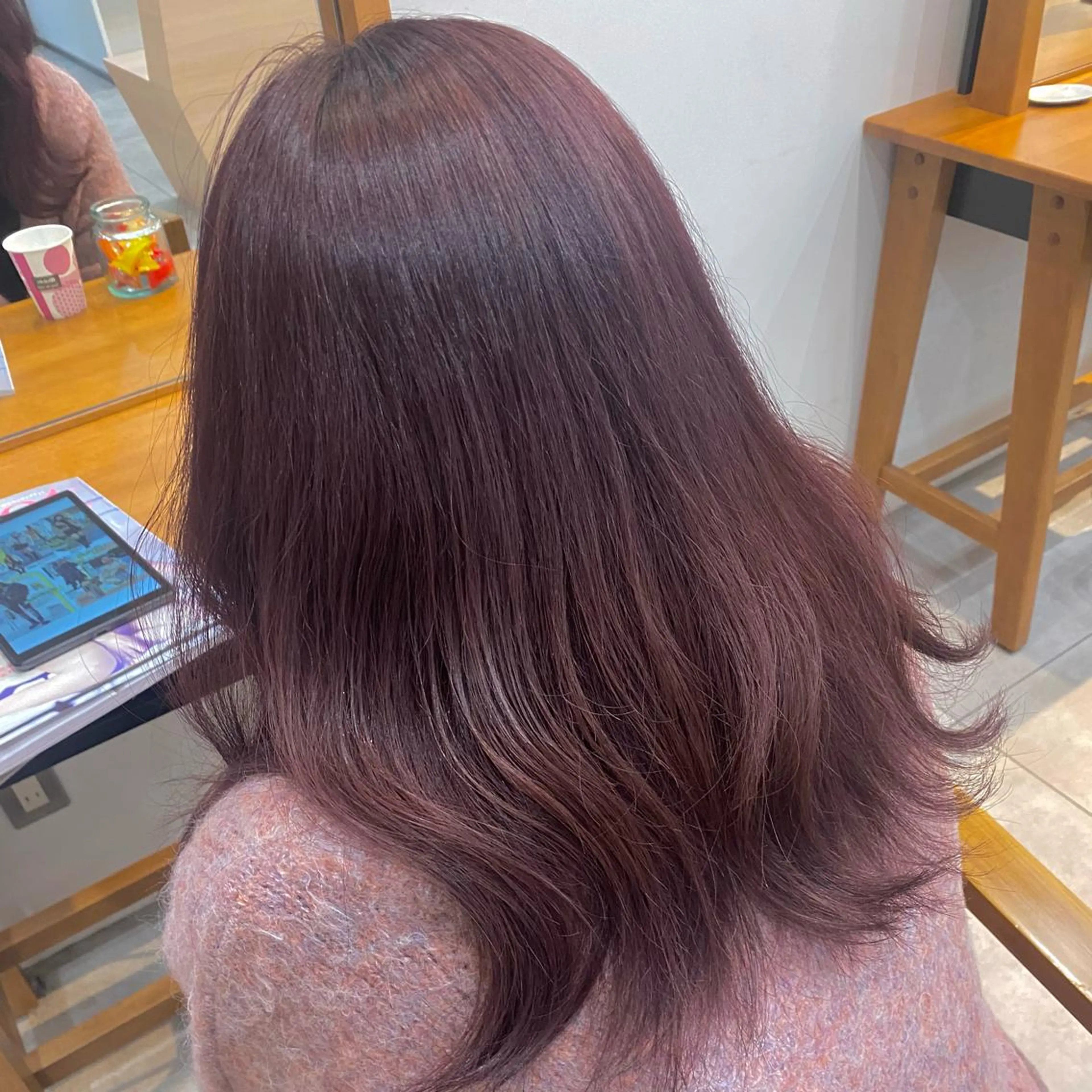 セミロング カット ヘアカラー トリートメント akina＊ブリーチ ♡トレンドヘアのヘアスタイル