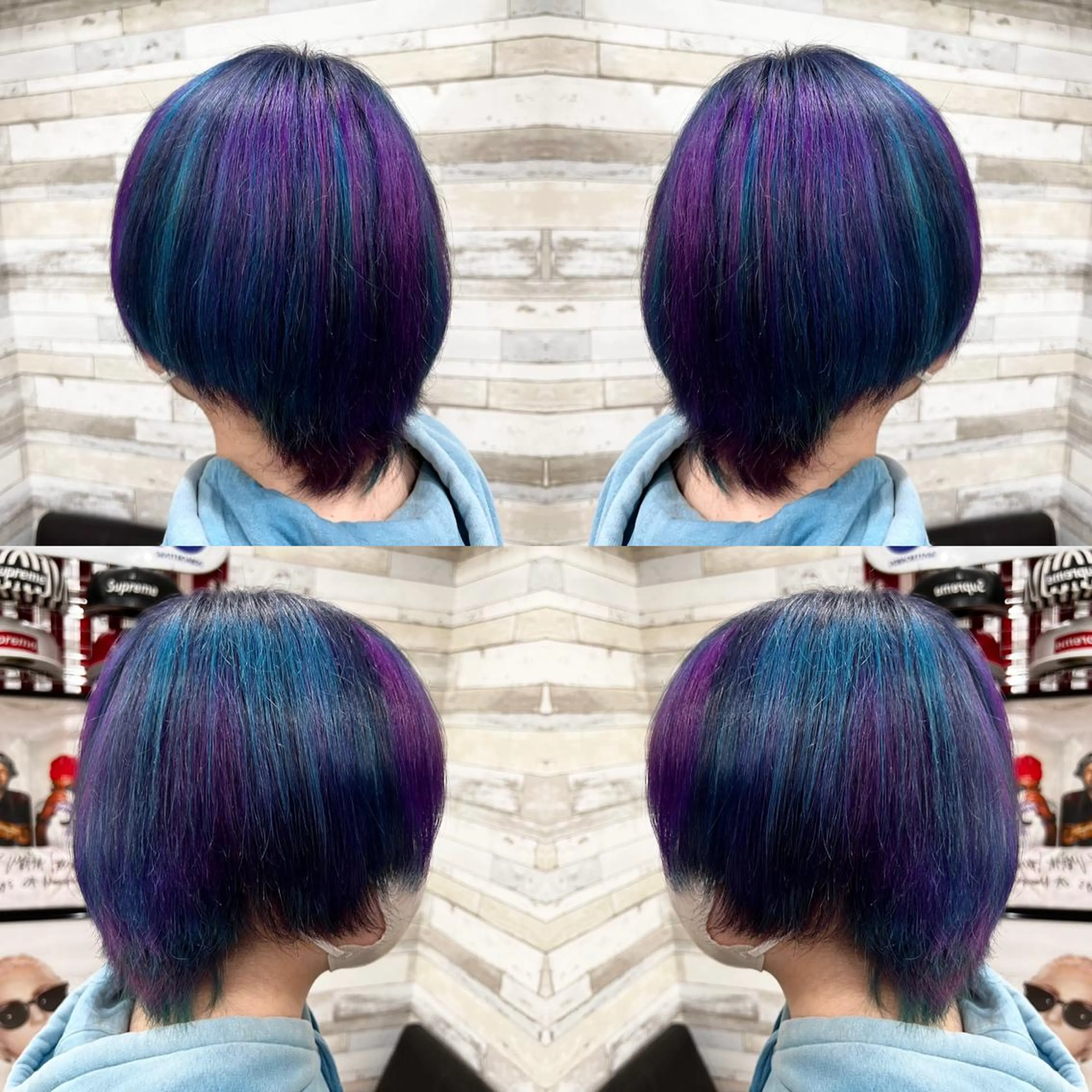 ショート ヘアカラー トリートメント 🌈推し色派手髪 ハイトーンShinのヘアスタイル