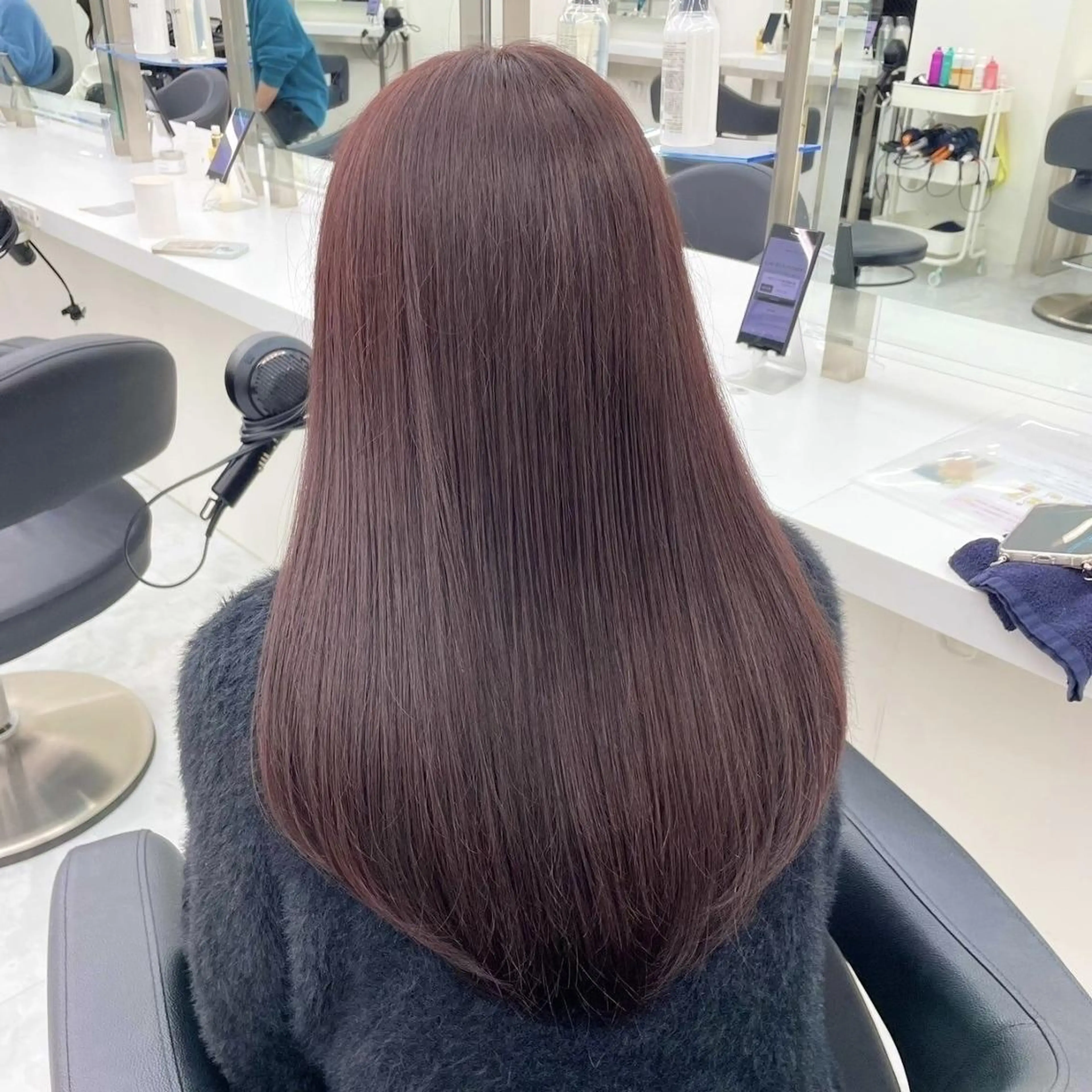 カラー ヘアカラー トリートメント 大人っぽ韓国ヘア🤍 yuma🐈‍⬛のヘアスタイル