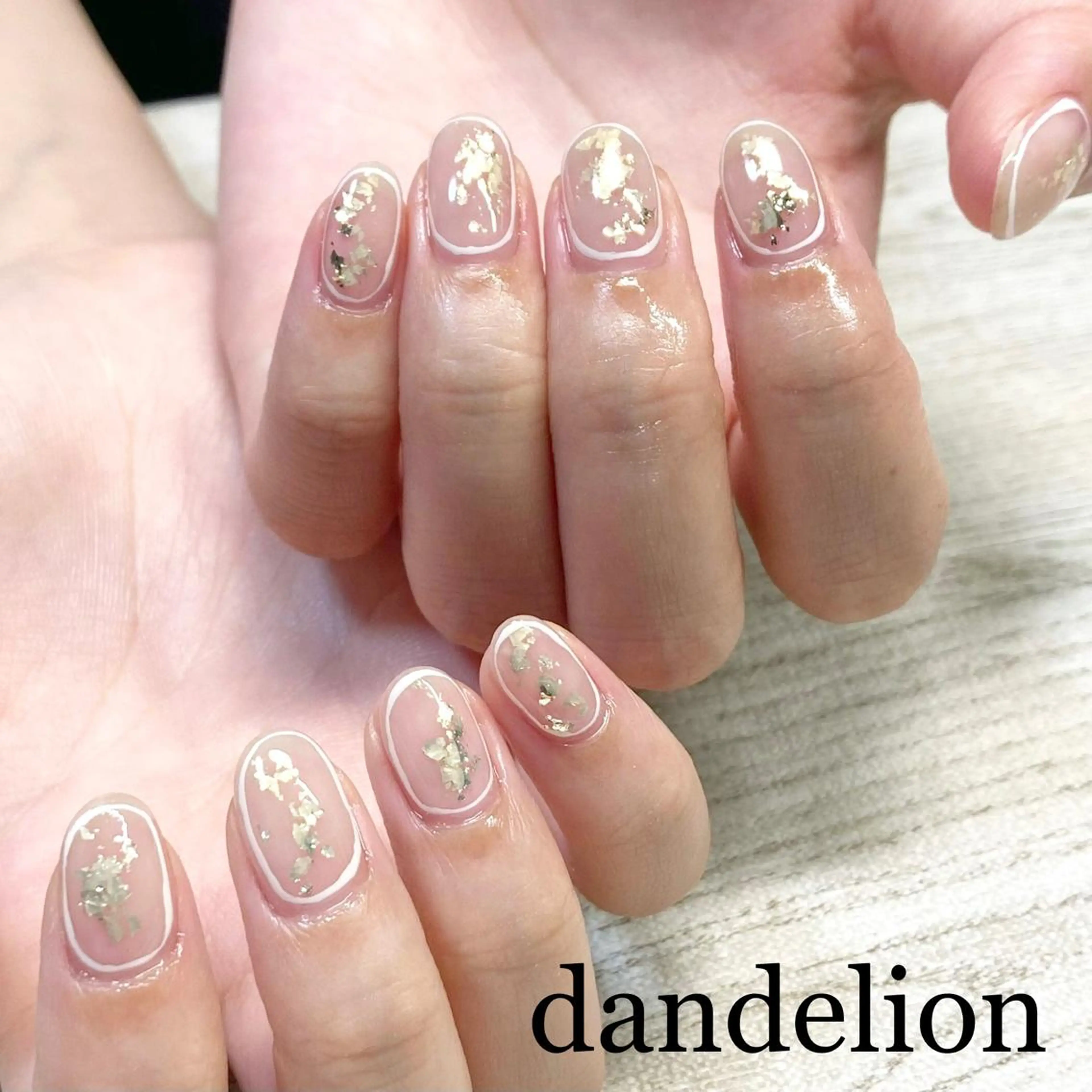 ネイル ハンドネイル ハンドケア dandelion ダンデライオンのネイルデザイン