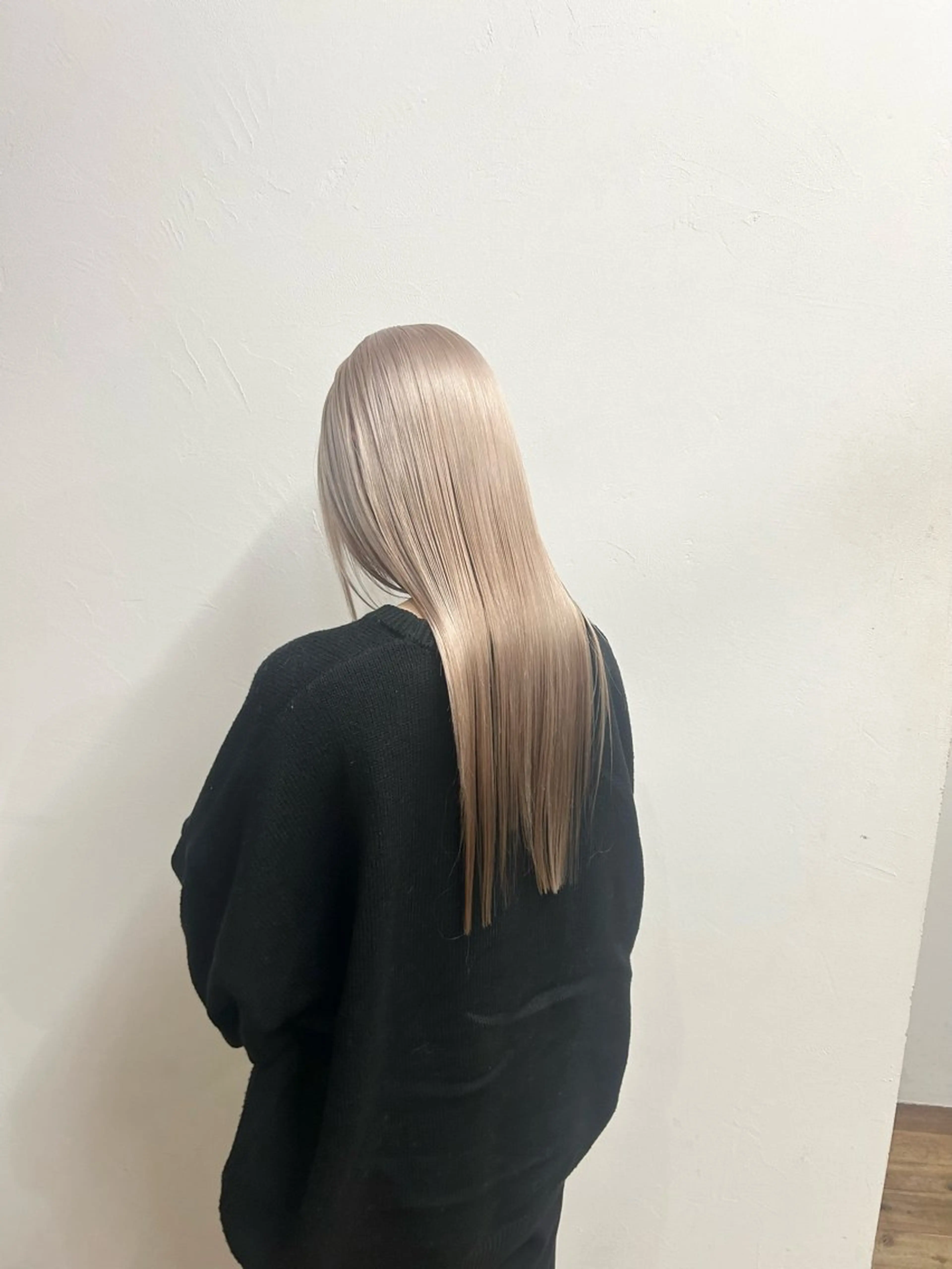 ロング カラー ブリーチ ケアブリーチ 透明感カラー デザインカラー ダブルカラー ヘアカラー げん/梅田美容室 中崎町美容室のヘアスタイル