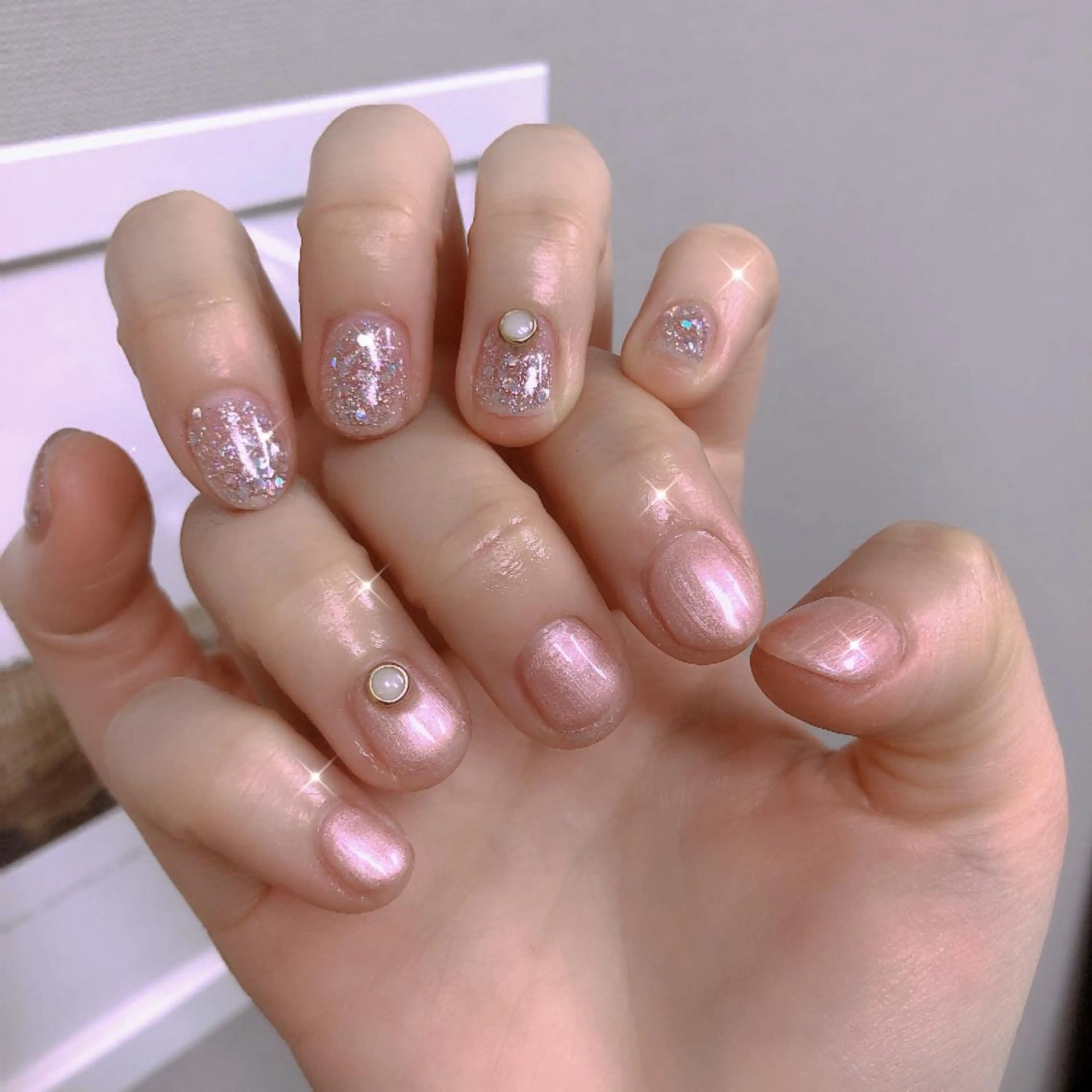 ミディアム ネイル Reonail 💕Kana💕のネイルデザイン