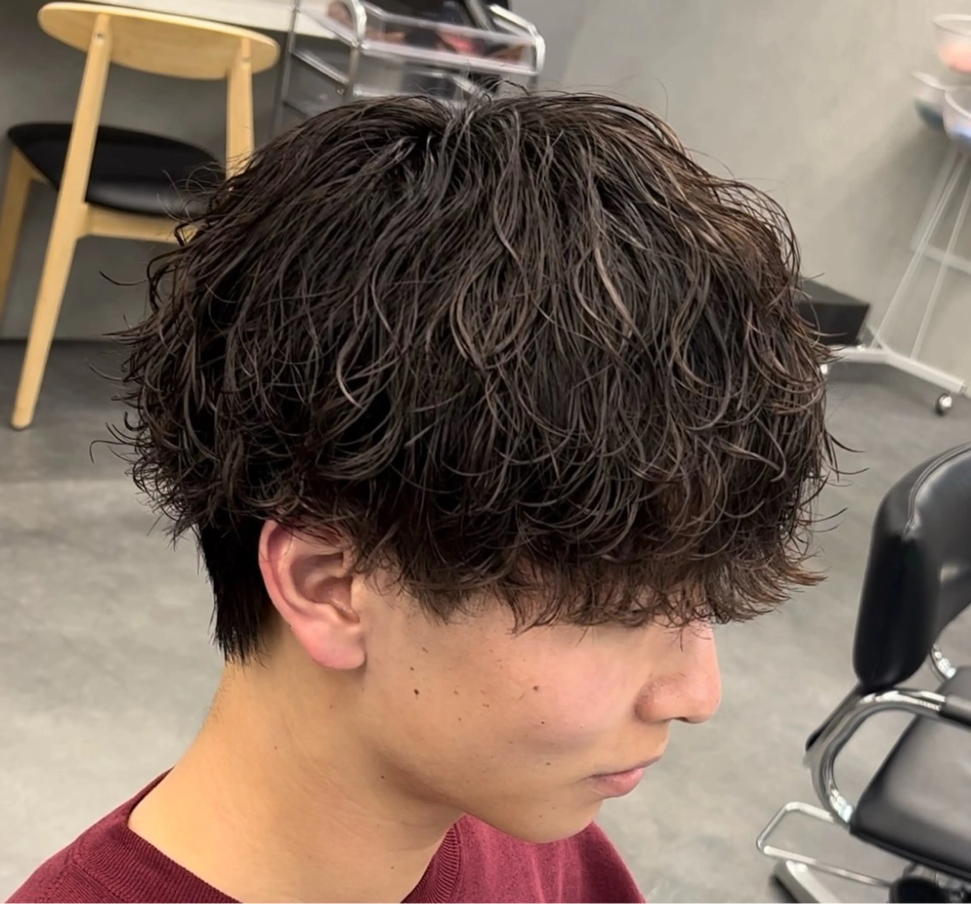ミディアム パーマ ヘアアレンジ メンズ fifth 石川 凪のヘアスタイル