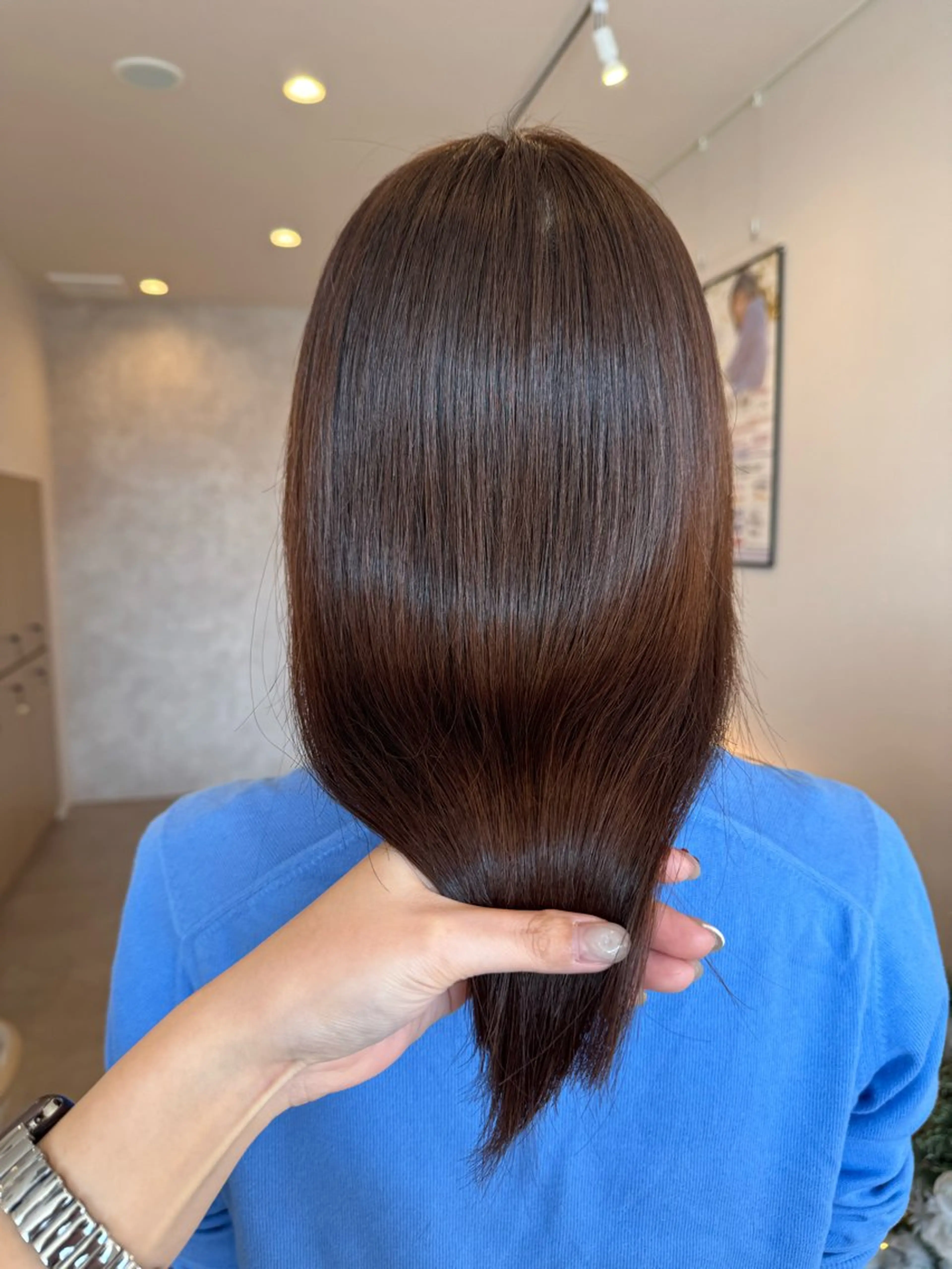 ロング カット ヘアカラー トリートメント ともか/美髪透明感 カラー/顔周りカットのヘアスタイル