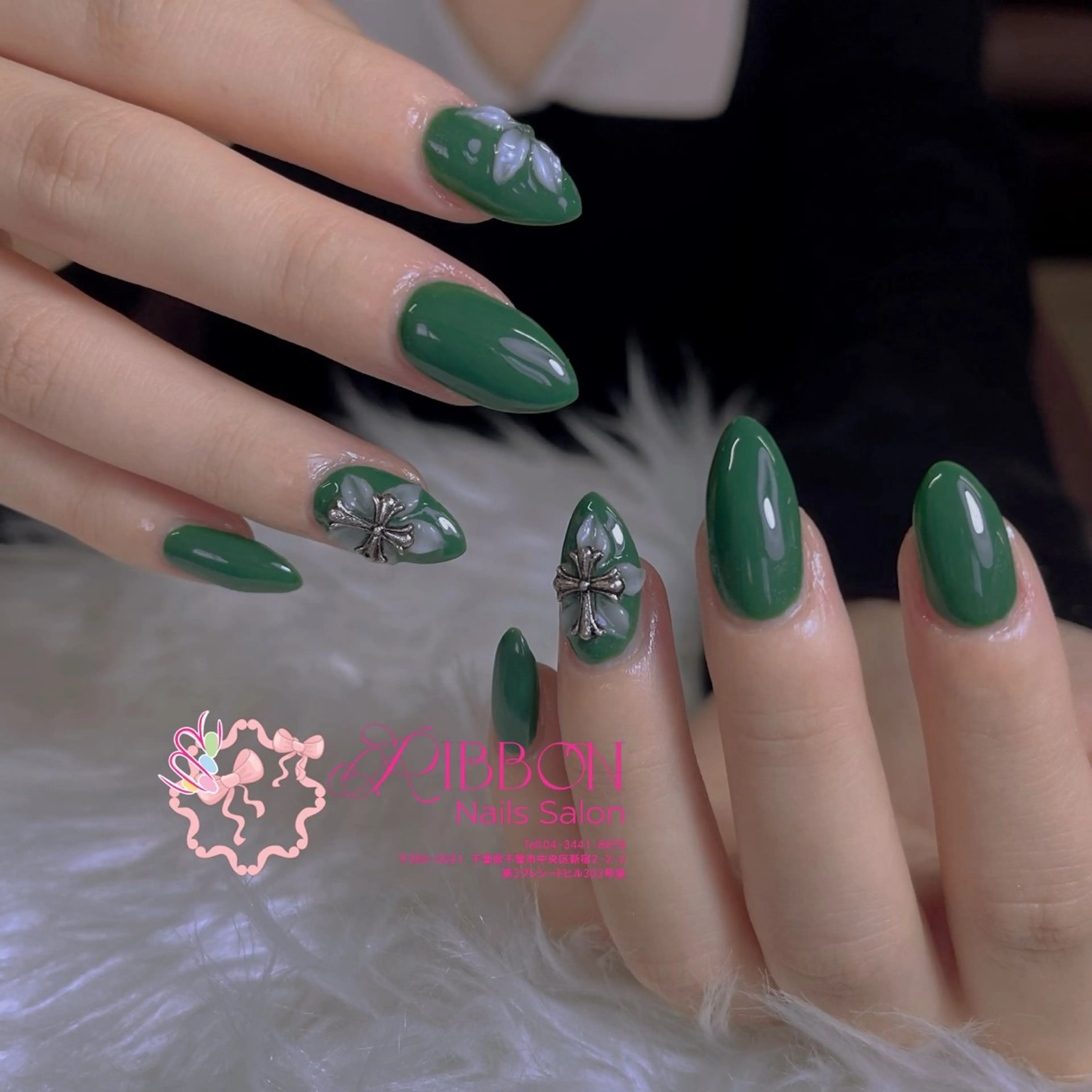 ネイル フレンチネイル ジェルネイル マグネットネイル 持ち込み ニュアンスネイル ハンドネイル Ribbonnail salonのネイルデザイン