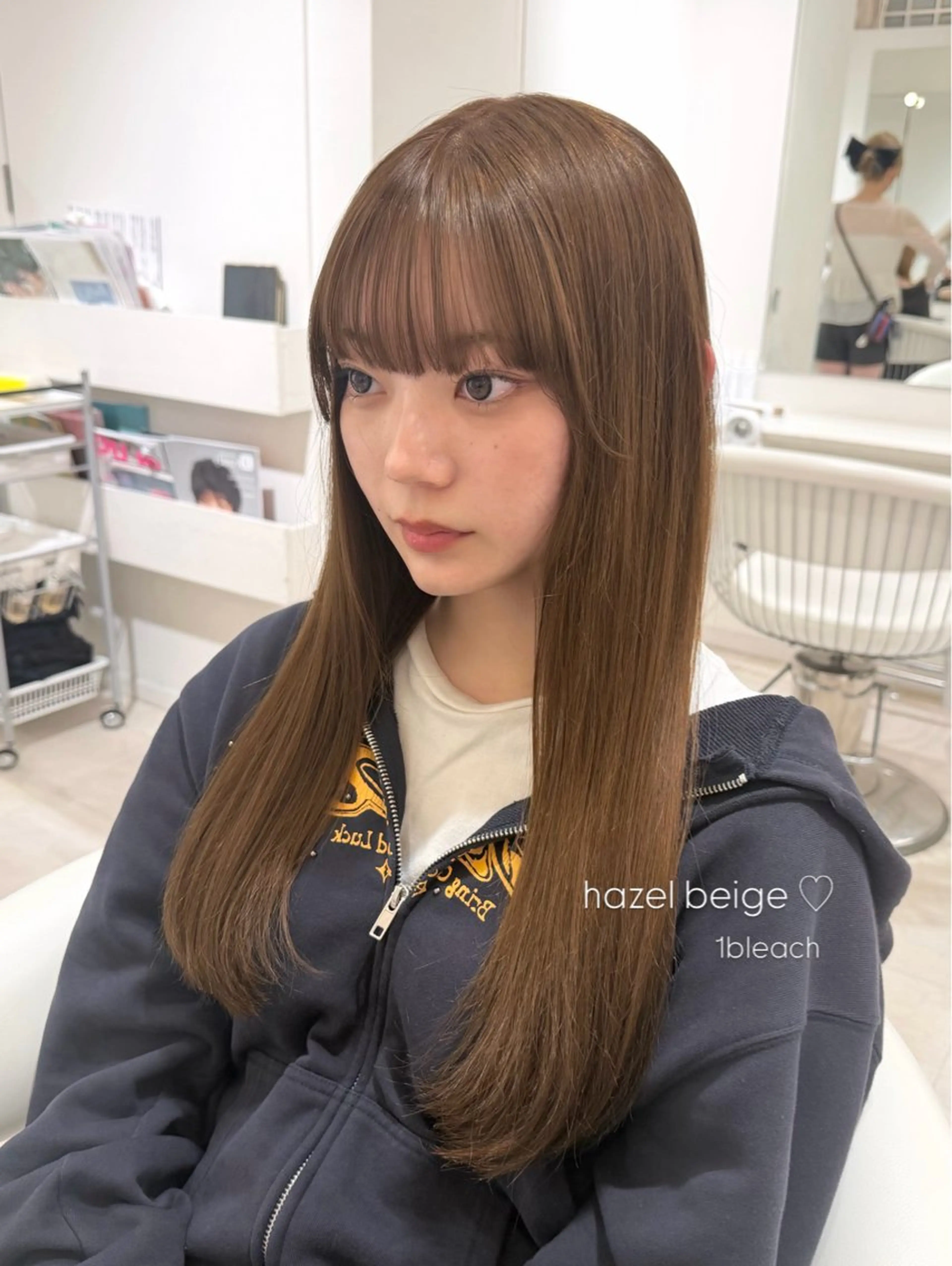 ロング カラー ヘアカラー ParveMix 🩶🫧入江 香名のヘアスタイル