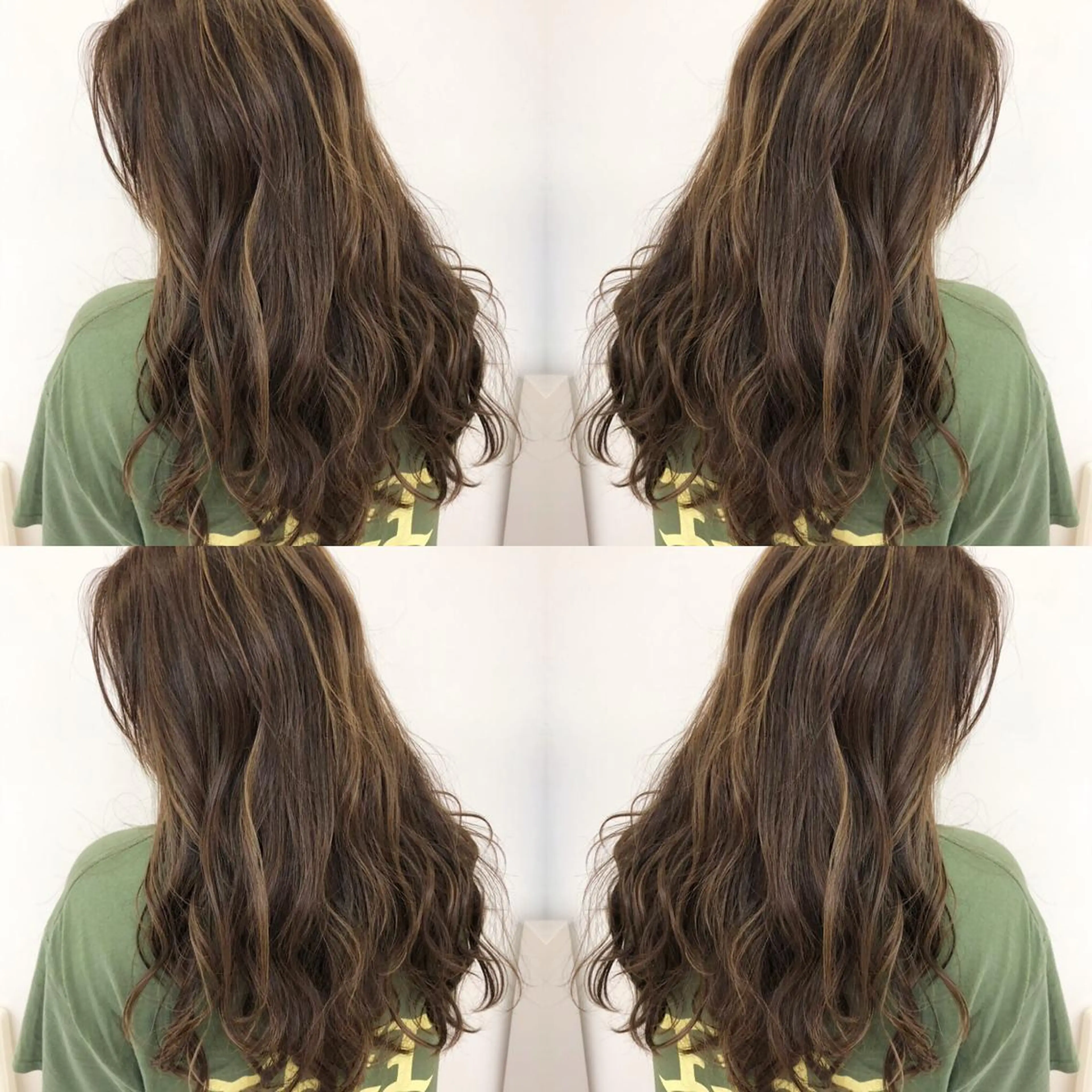 ロング カラー アッシュ バレイヤージュ ブリーチ グラデーションカラー グレージュ 三鷹で1番ショート ボブをカットする新谷のヘアスタイル