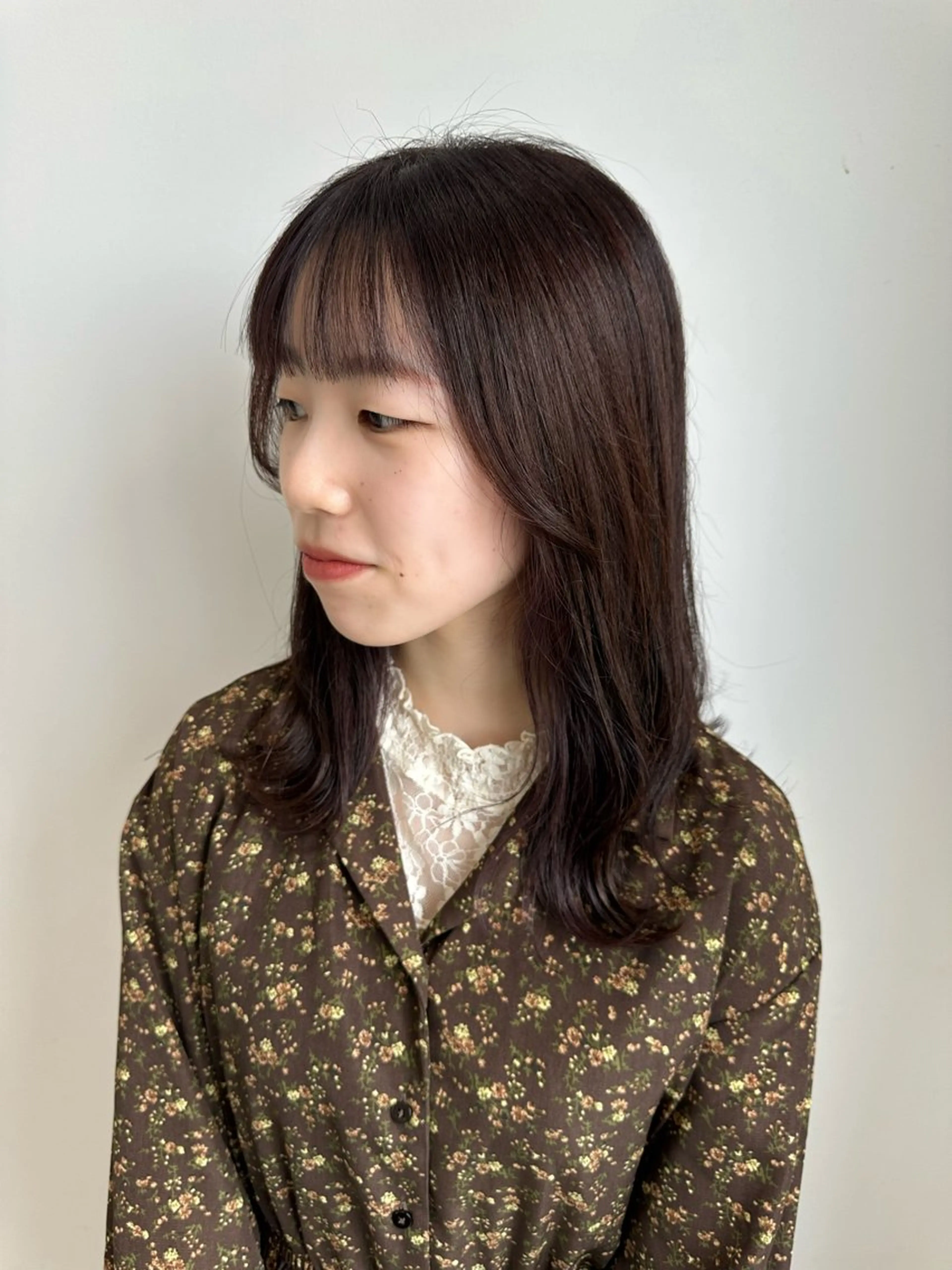 セミロング カラー recipe 黒木 彩那のヘアスタイル