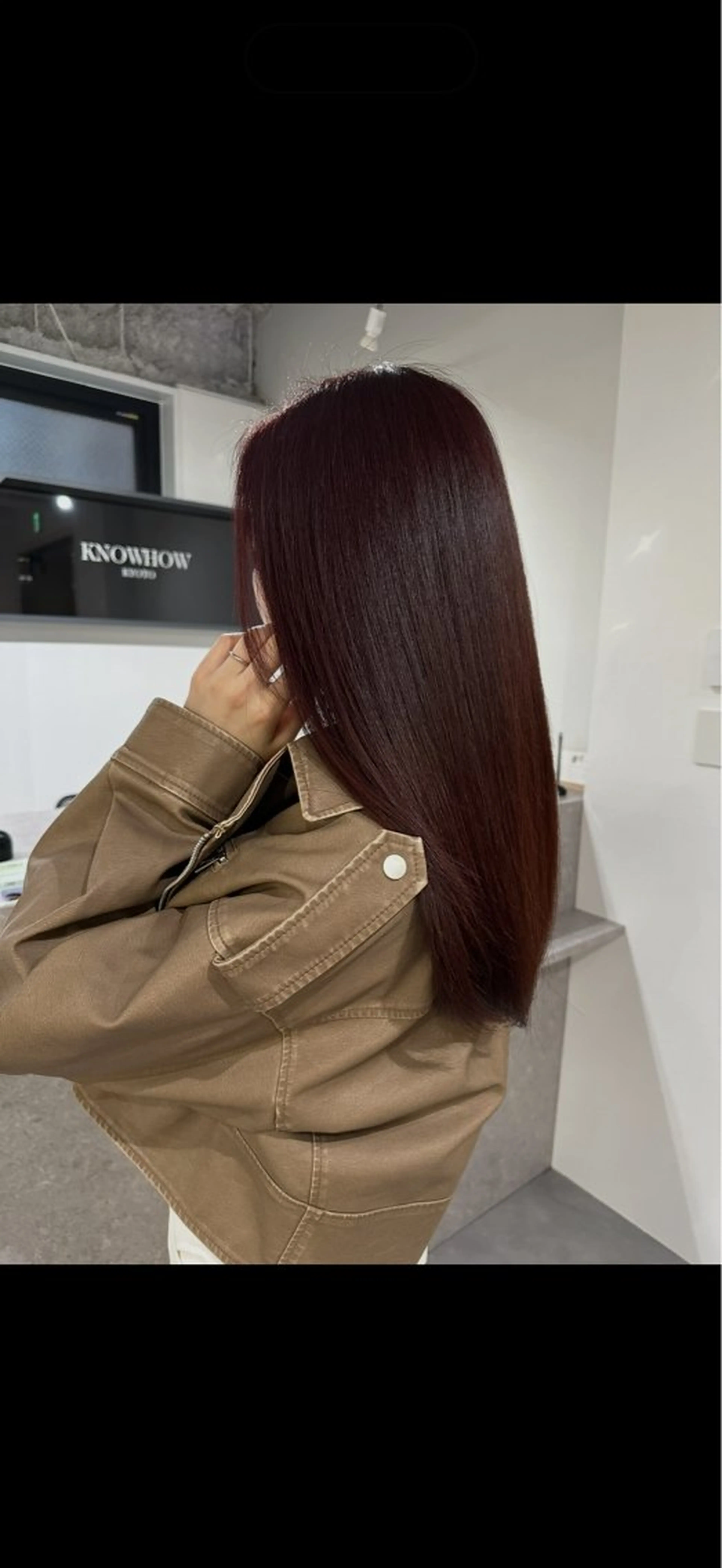 カラー ヘアカラー 五十棲 光里のヘアスタイル