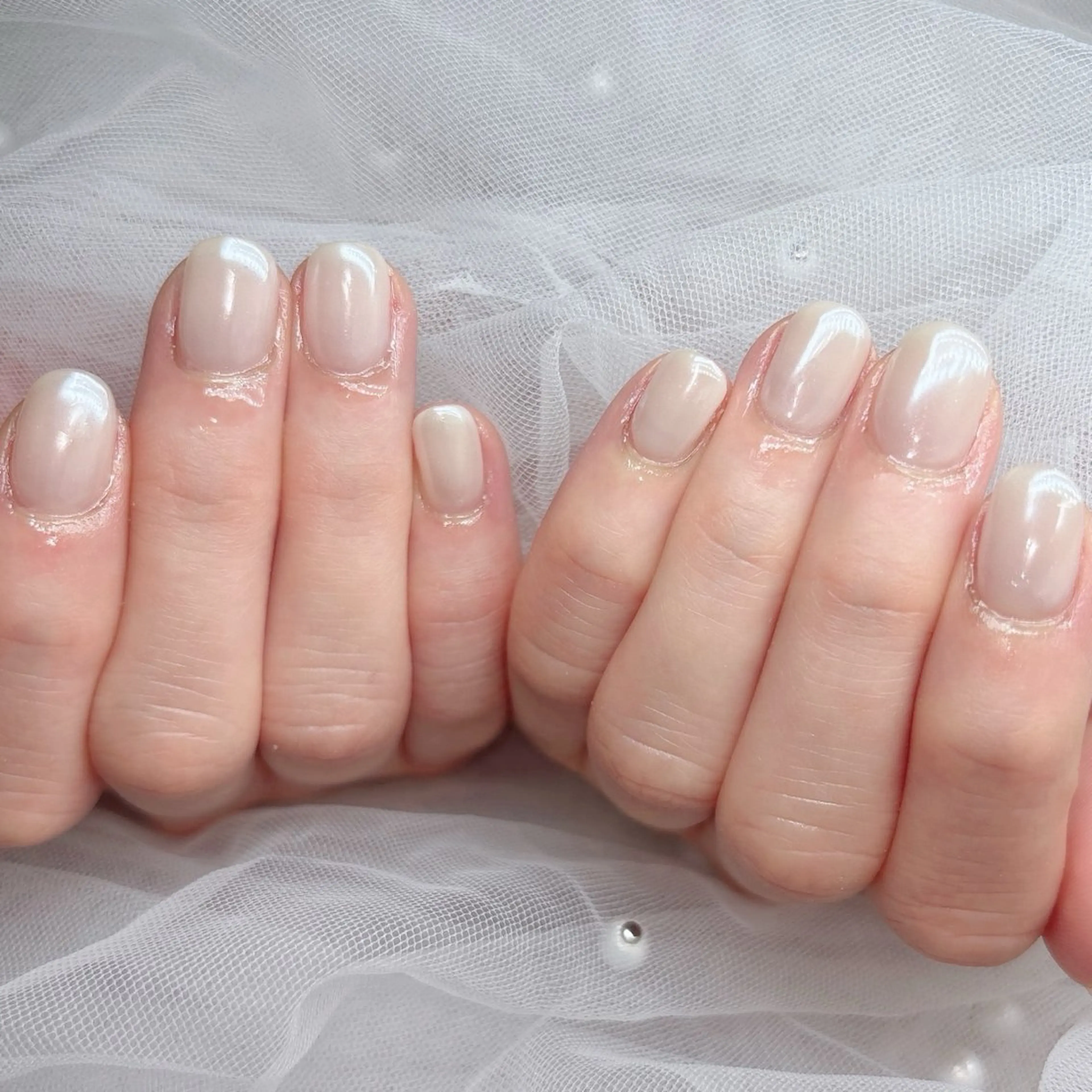 ネイル ミラーネイル ショートネイル ハンドネイル ハンドケア Epokku ネイルサロンのネイルデザイン