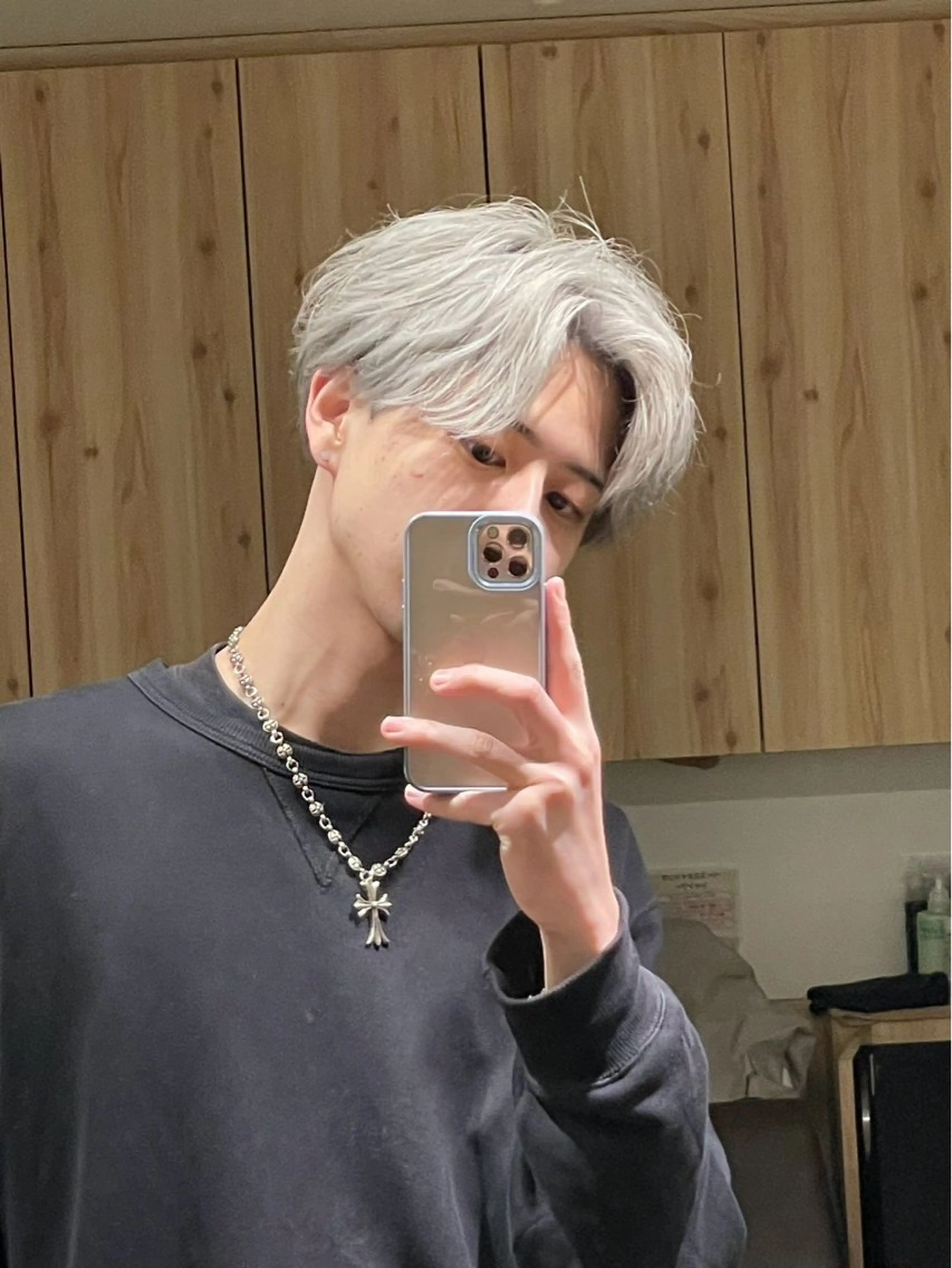 ショート カラー メンズ 神山 哲のヘアスタイル