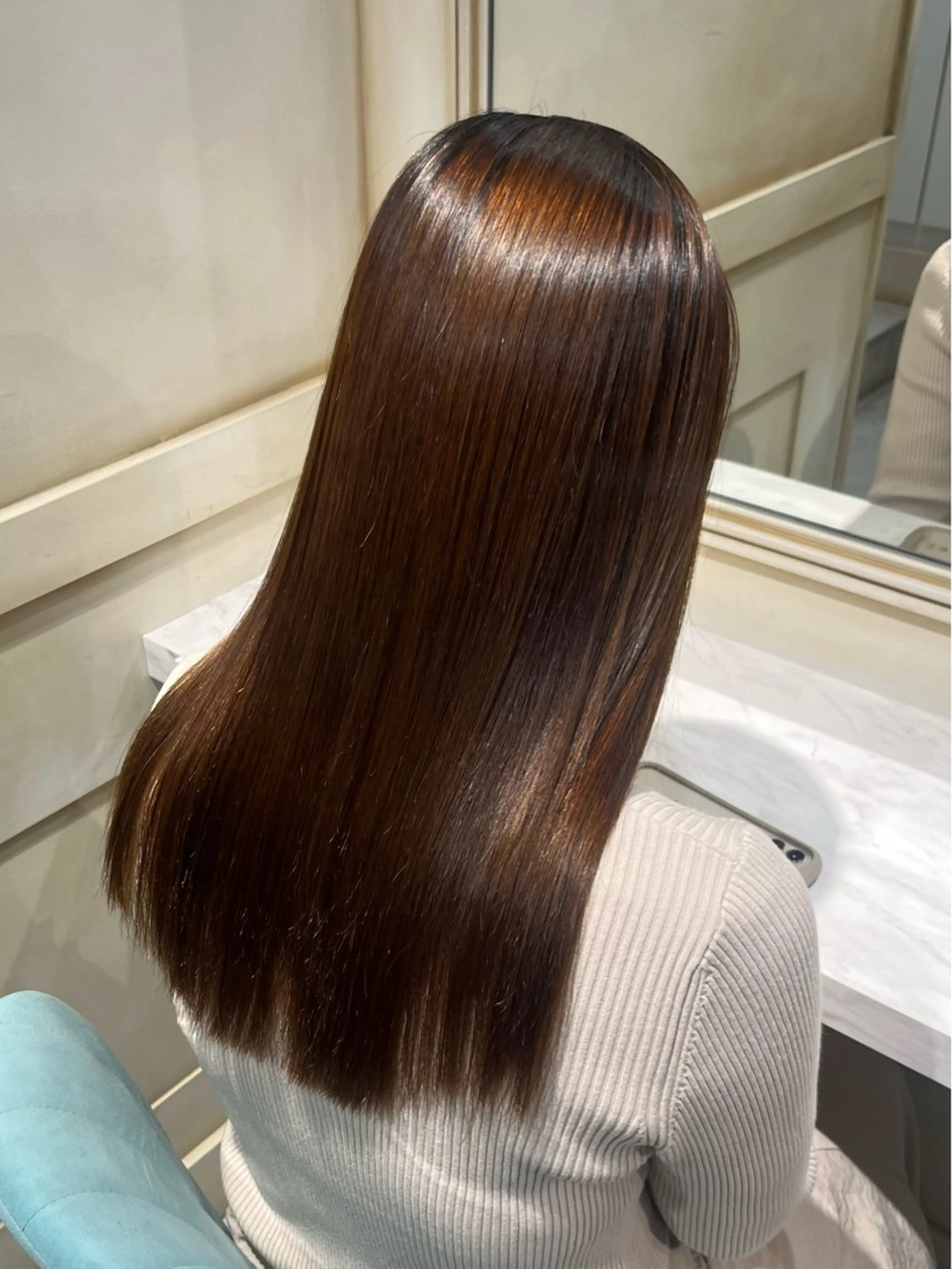 【ミニモ学割】艶サラストレート+髪質改善トリートメントの写真