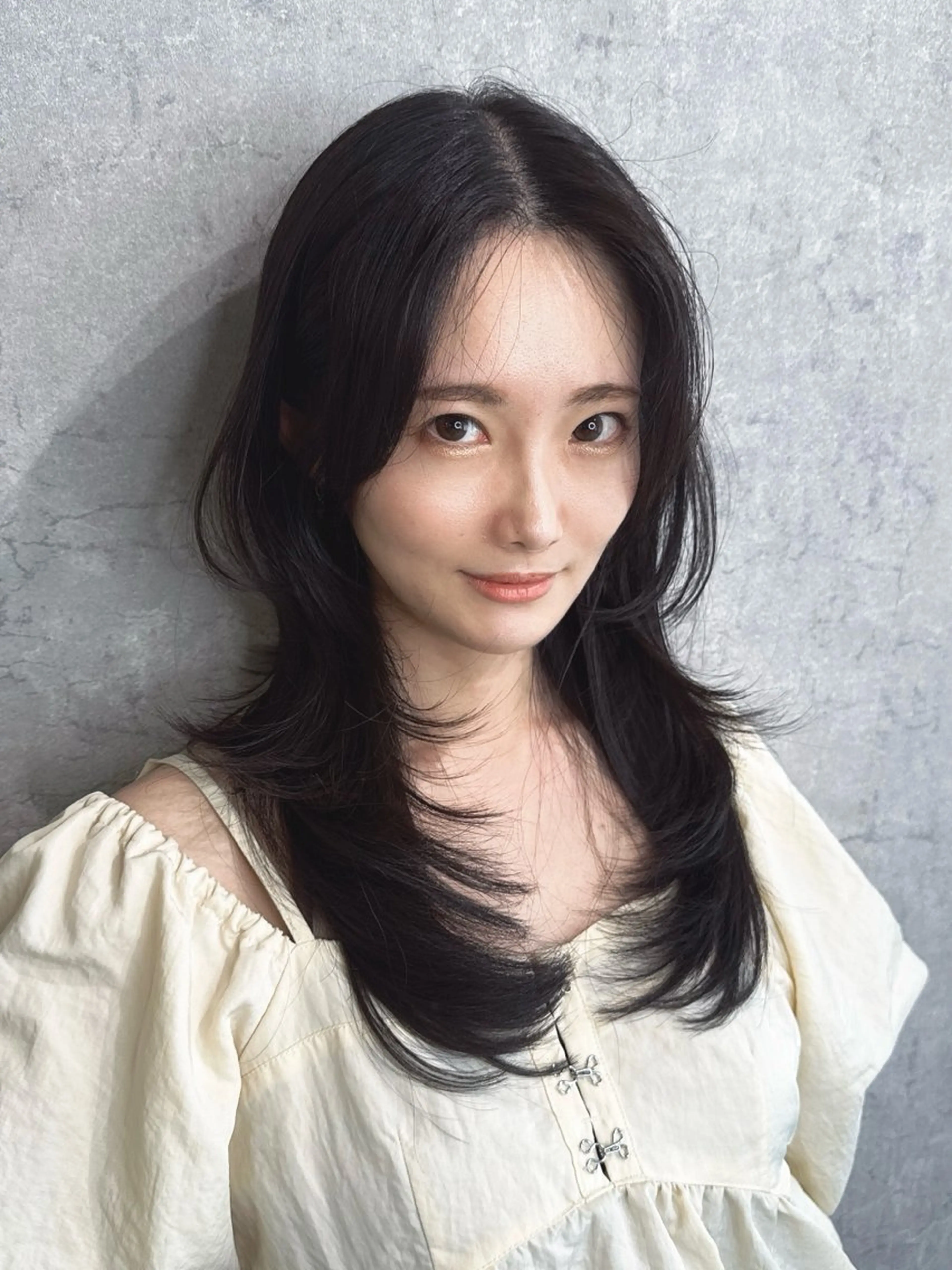 セミロング トレンド韓国レイヤー 🇰🇷のんのヘアスタイル