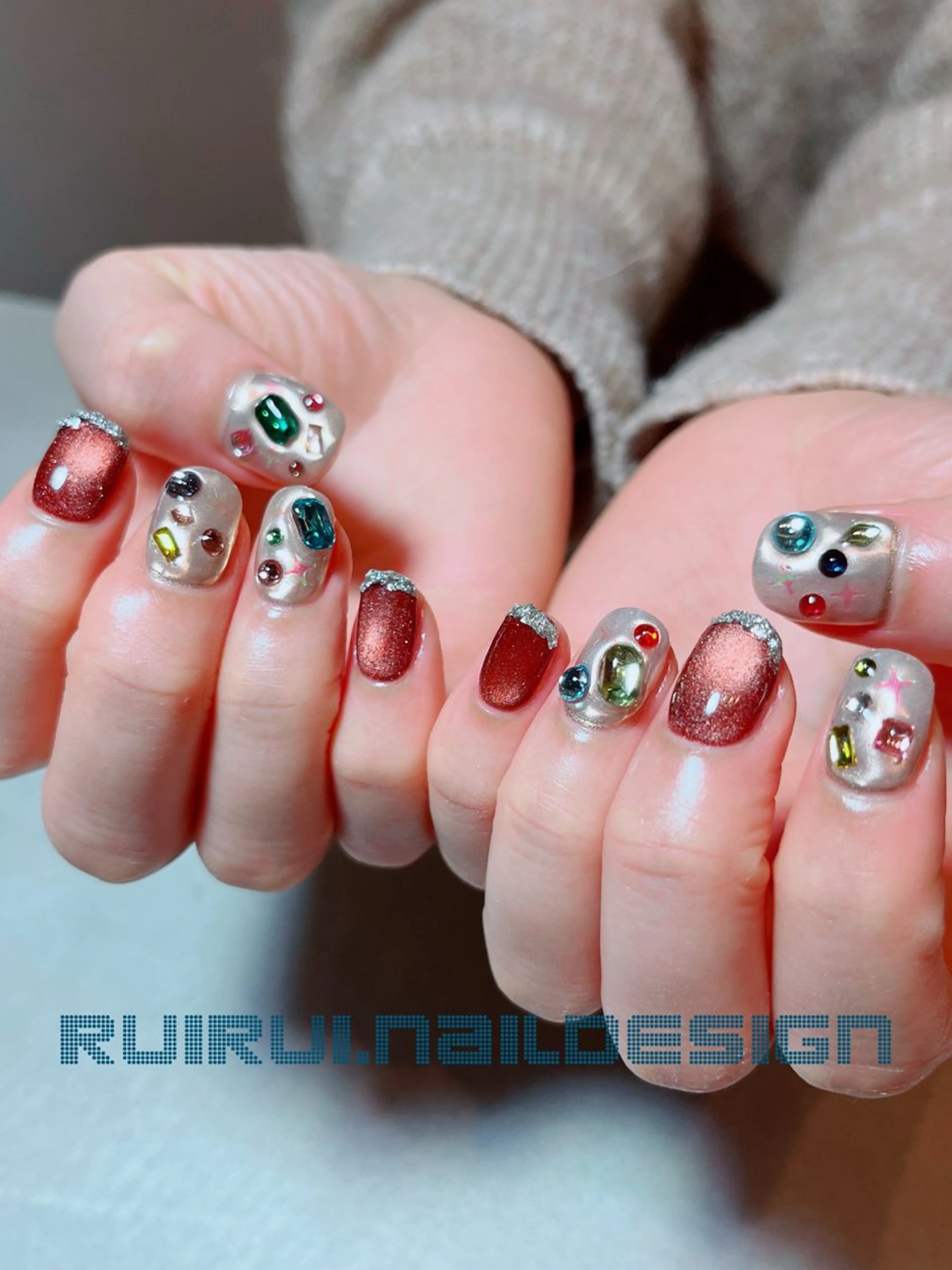 ネイル ジェルネイル ハンドネイル ruirui.naildesign所属・RUI ☆のネイルデザイン