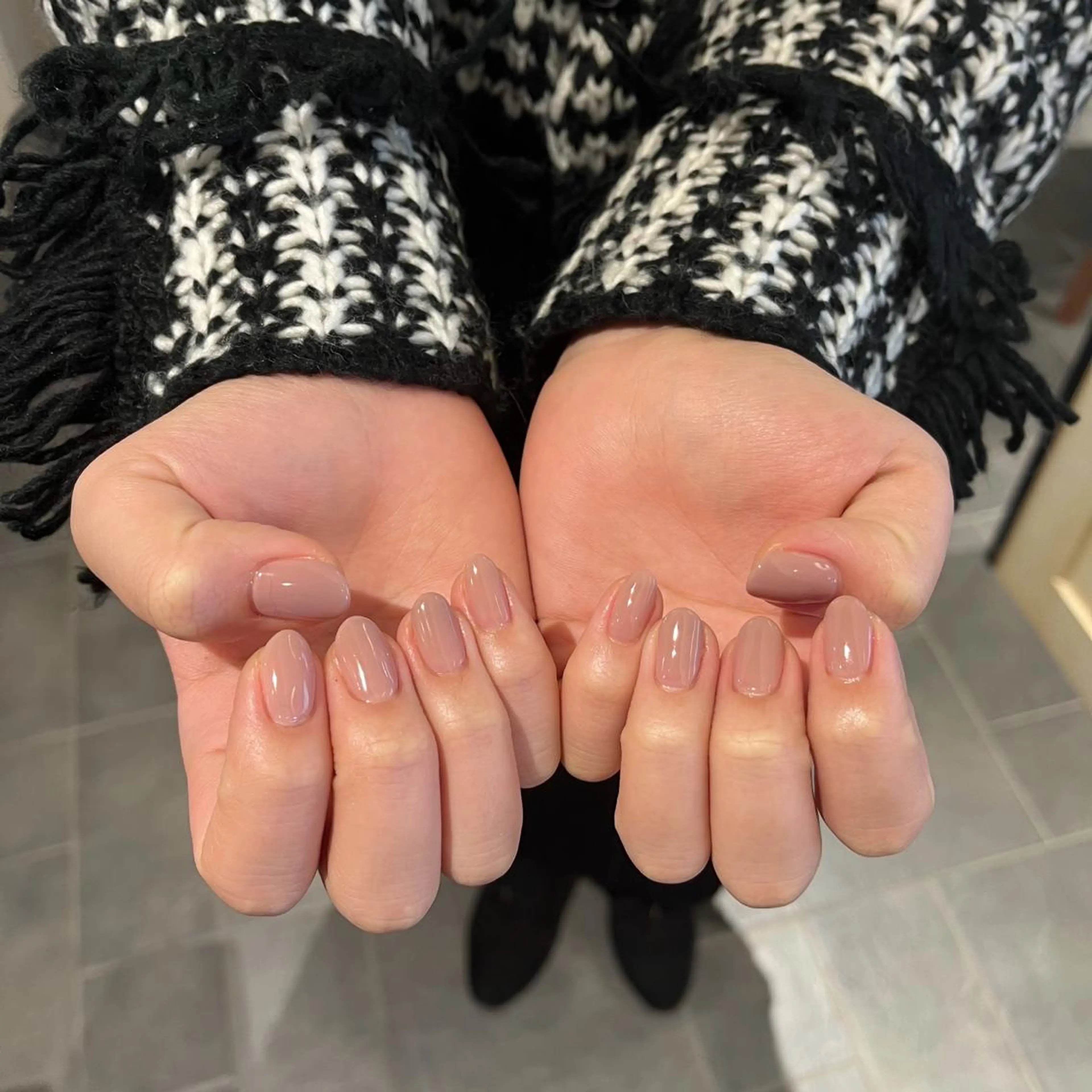 ネイル ジェルネイル ワンカラーネイル パラジェル ハンドネイル 鈴木 里奈のネイルデザイン