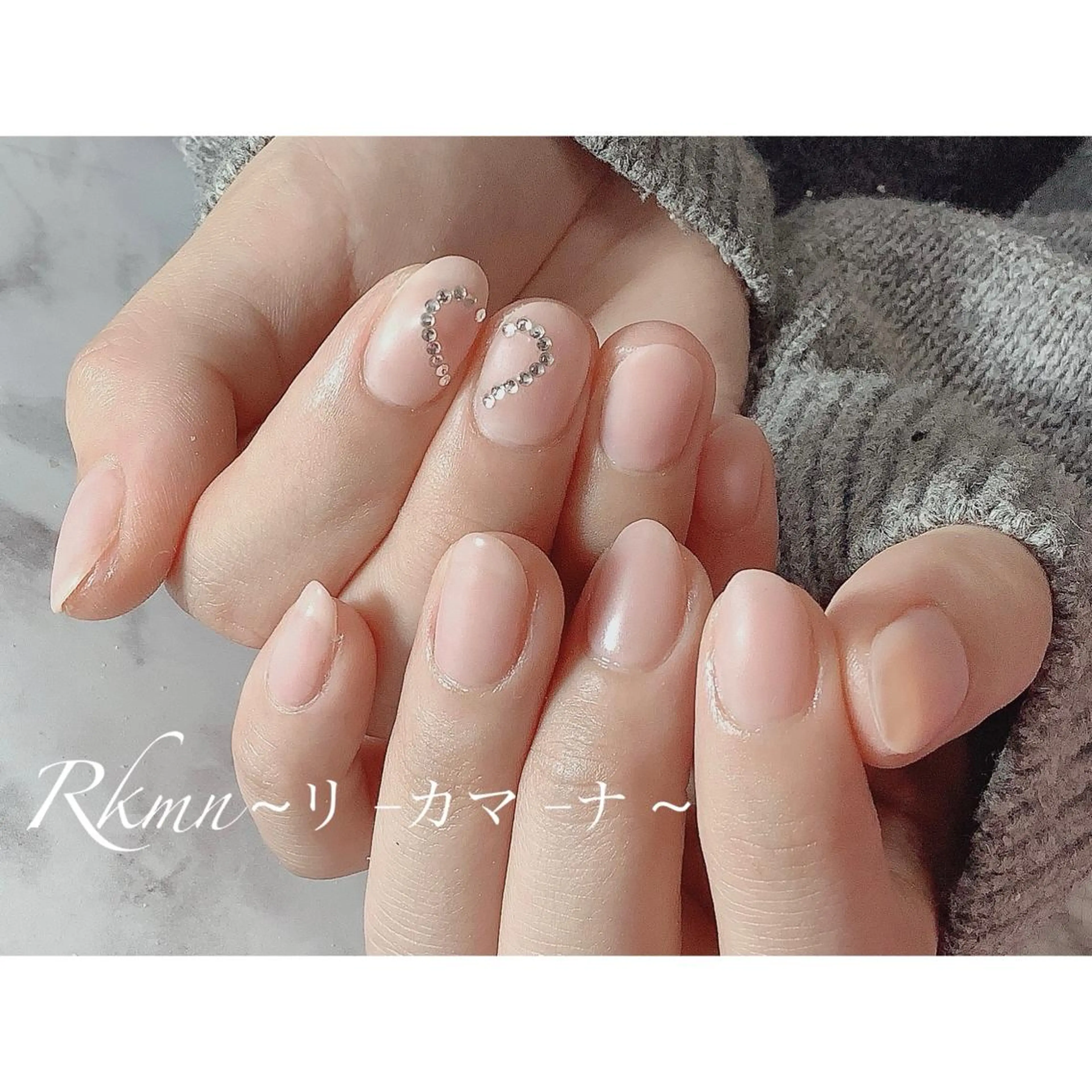 ネイル アートネイル ハート マットネイル ワンカラーネイル 春ネイル ハンドネイル フットネイル ハンドケア Rkmn ~リ-カマ-ナ~のネイルデザイン