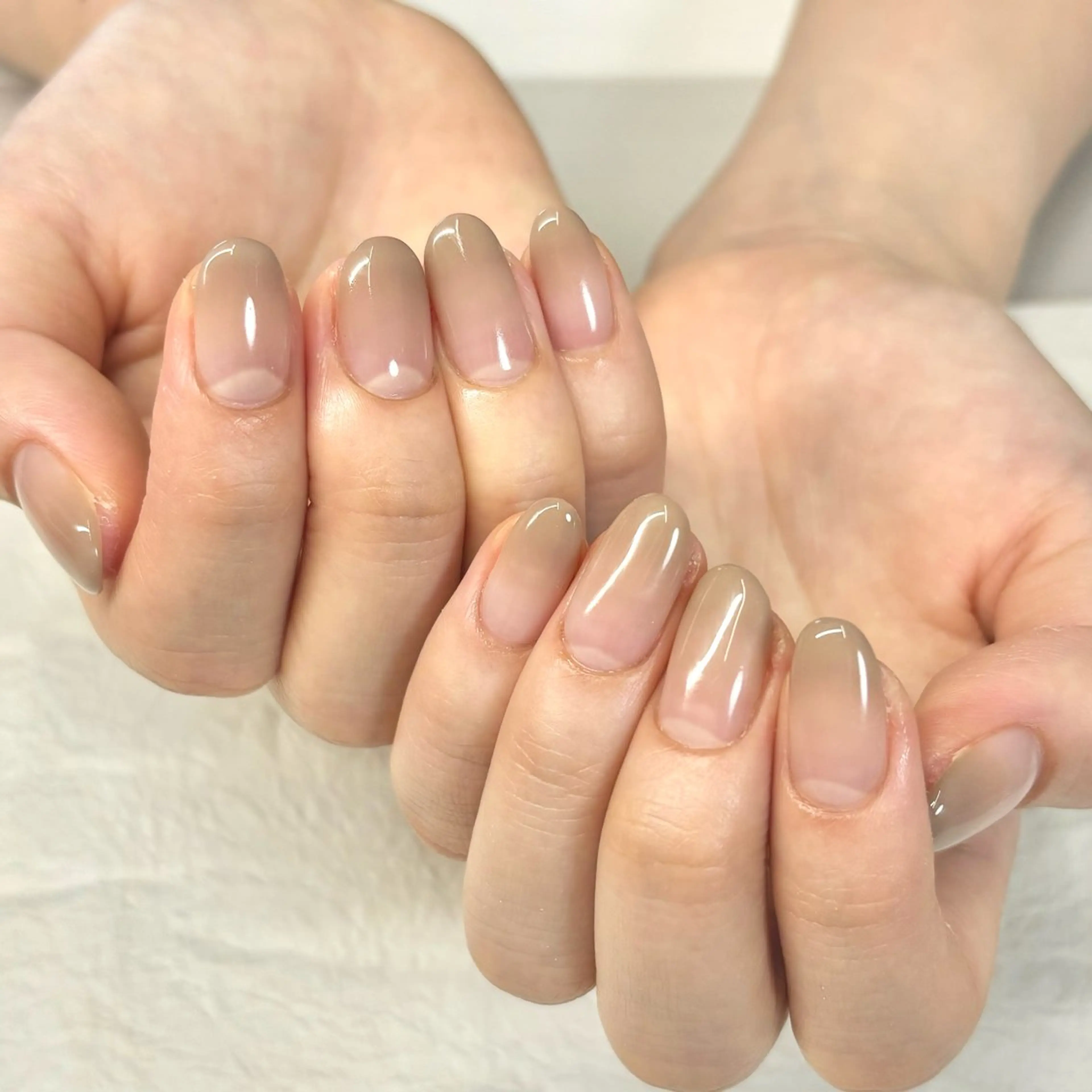 ネイル ブラウン グラデーション S. kurumiのネイルデザイン