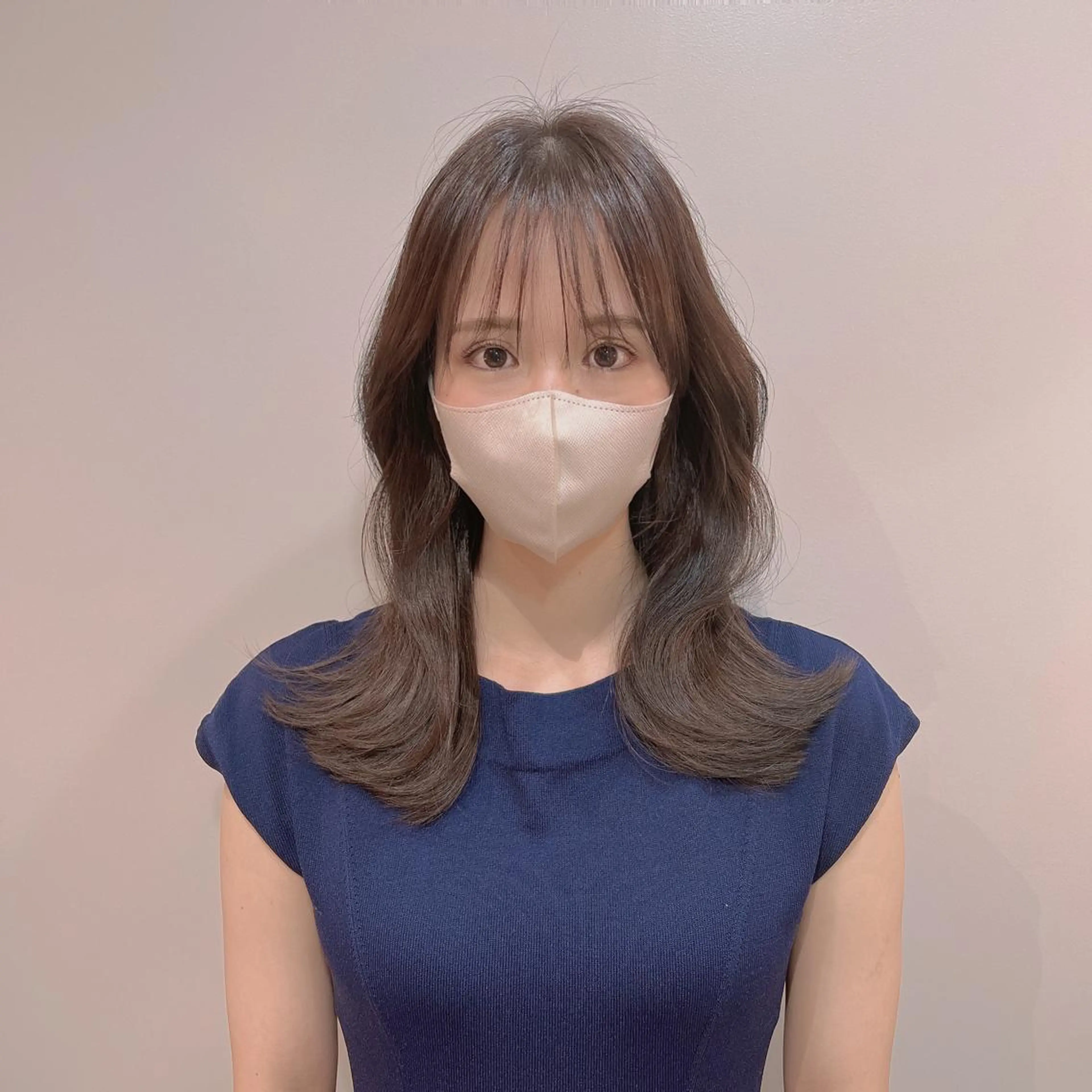 セミロング カット ヘアカラー トリートメント La paix所属・パーソナルカラー lapiax阿部のヘアスタイル