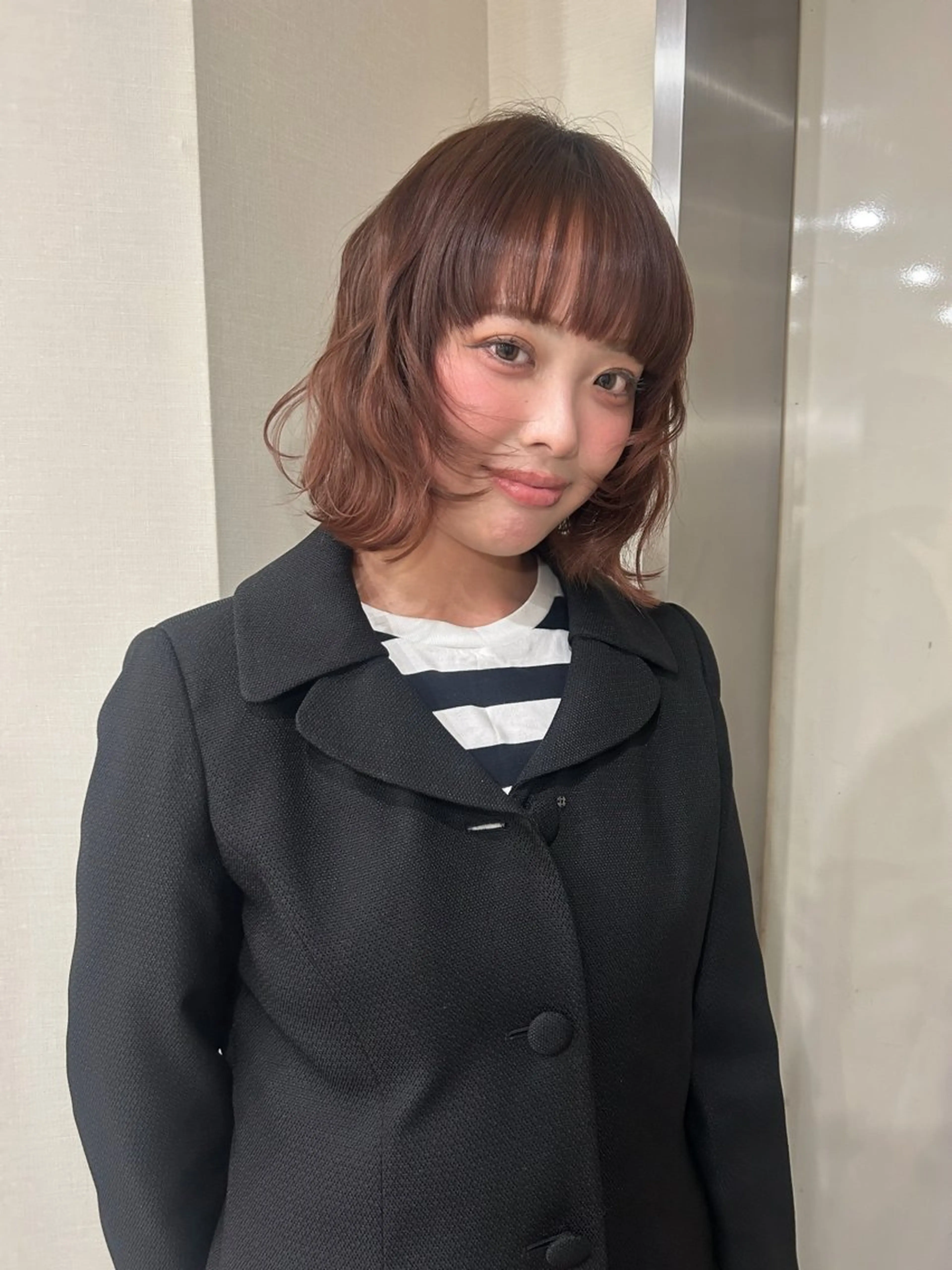 ミディアム ボブ カット hair&eye🎀 /momoKaのヘアスタイル