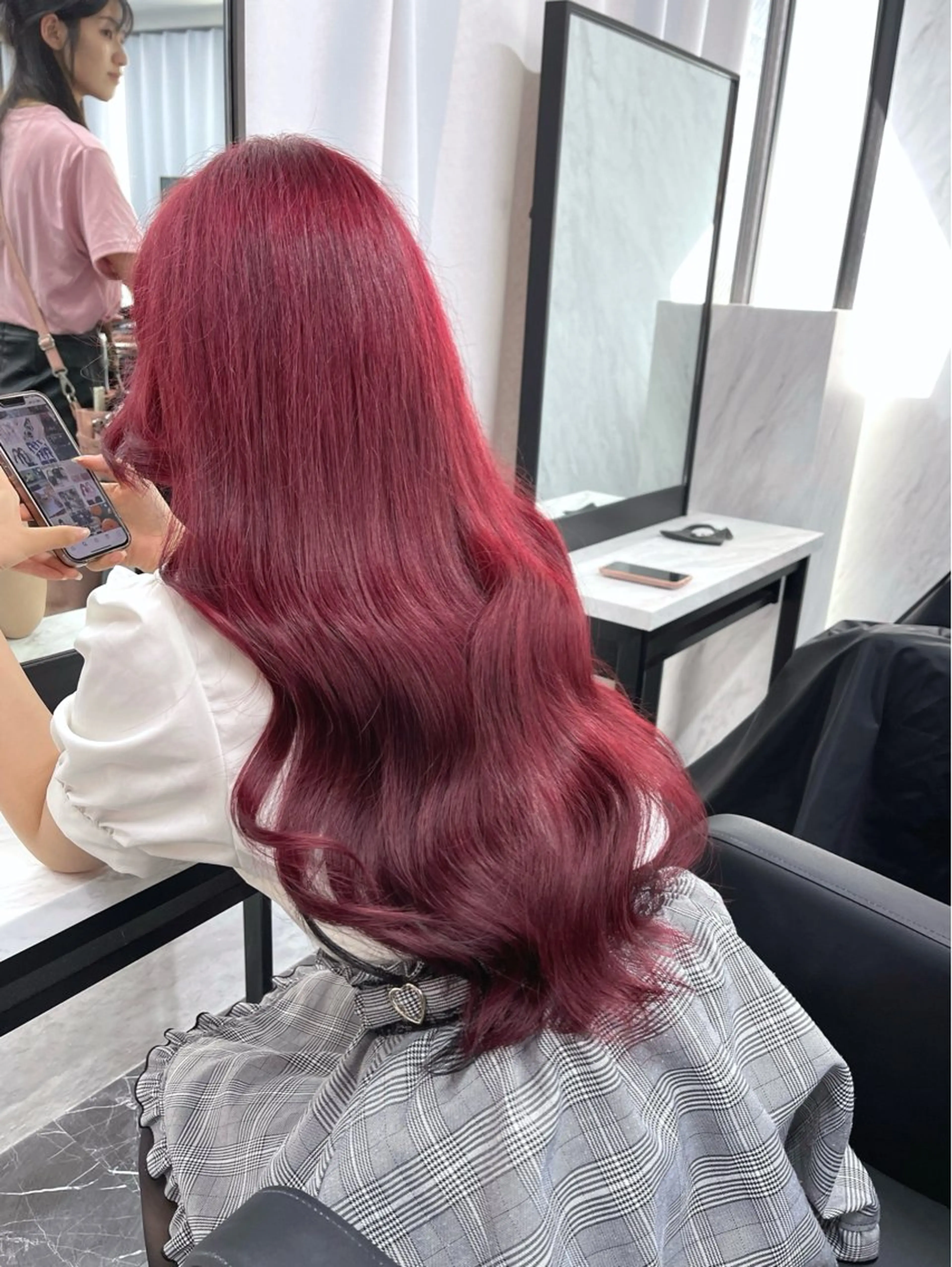 ロング カラー ハイトーンカラー ヘアカラー トリートメント 髪質改善/堀江 ケアカラーtoshiのヘアスタイル