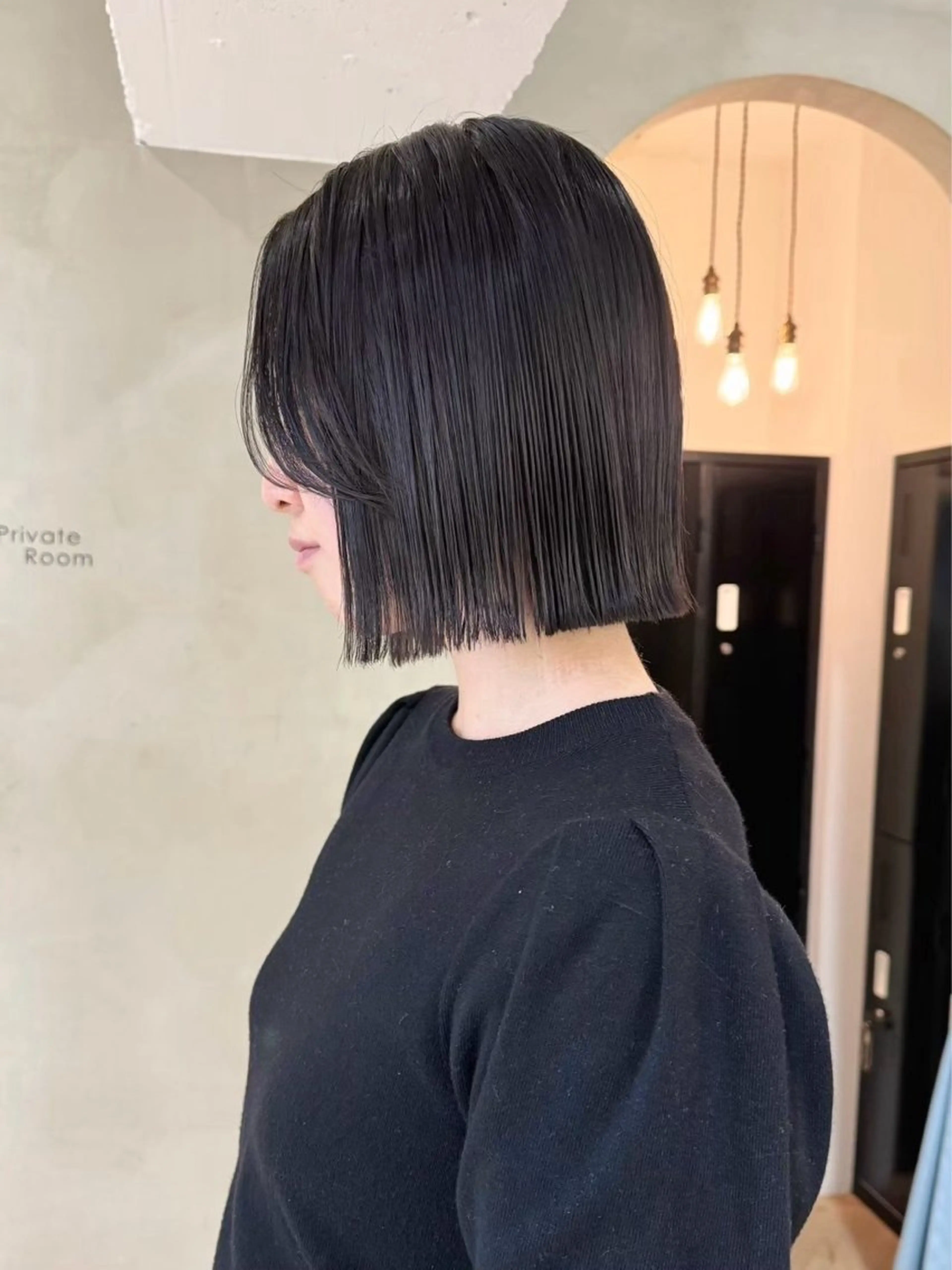ショート カラー レイヤーカット🐩 透明感カラー モカのヘアスタイル