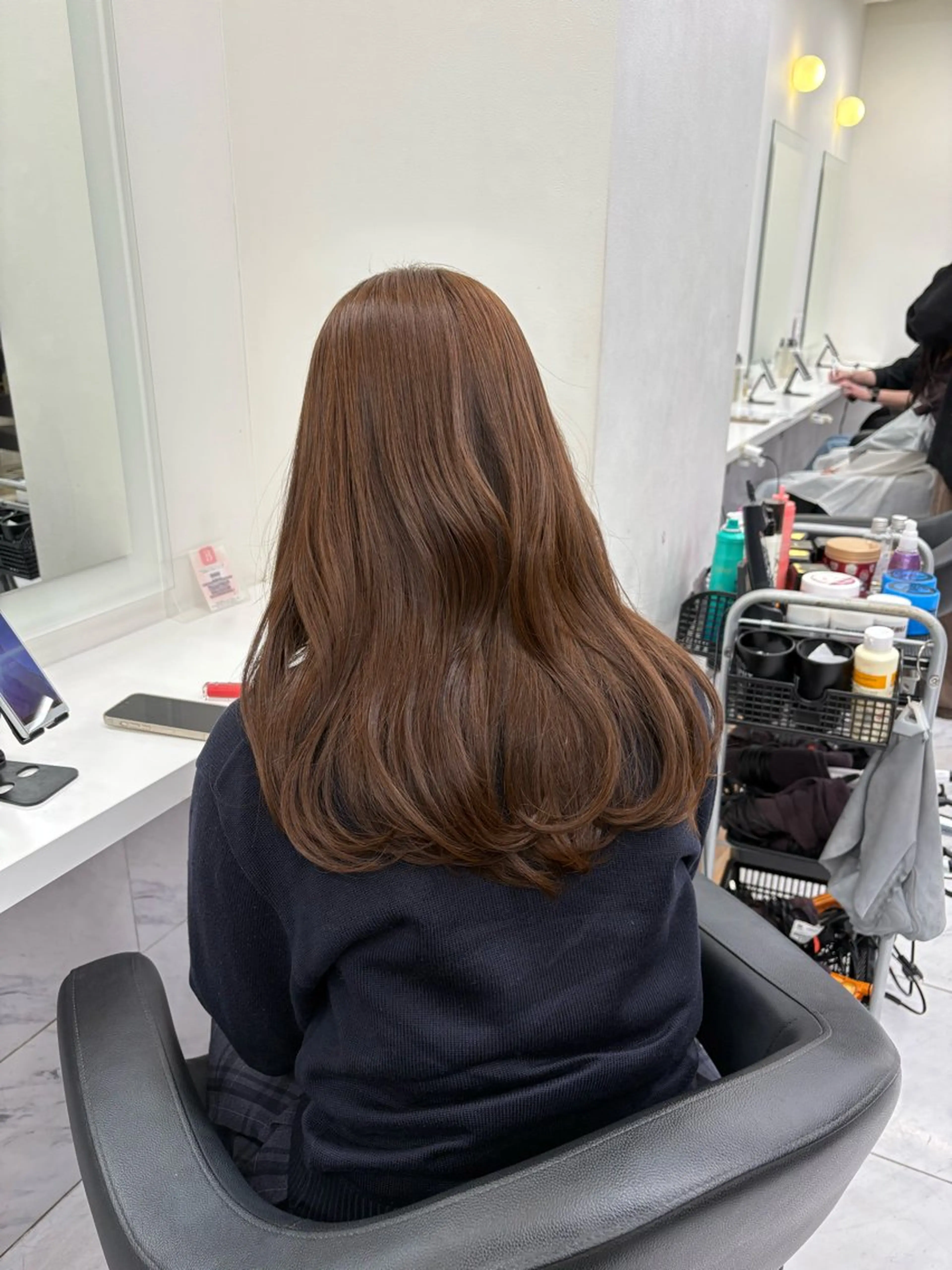 カラー ヘアカラー トリートメント 透明感ベージュ🤎 ナチュラルレイヤーのヘアスタイル