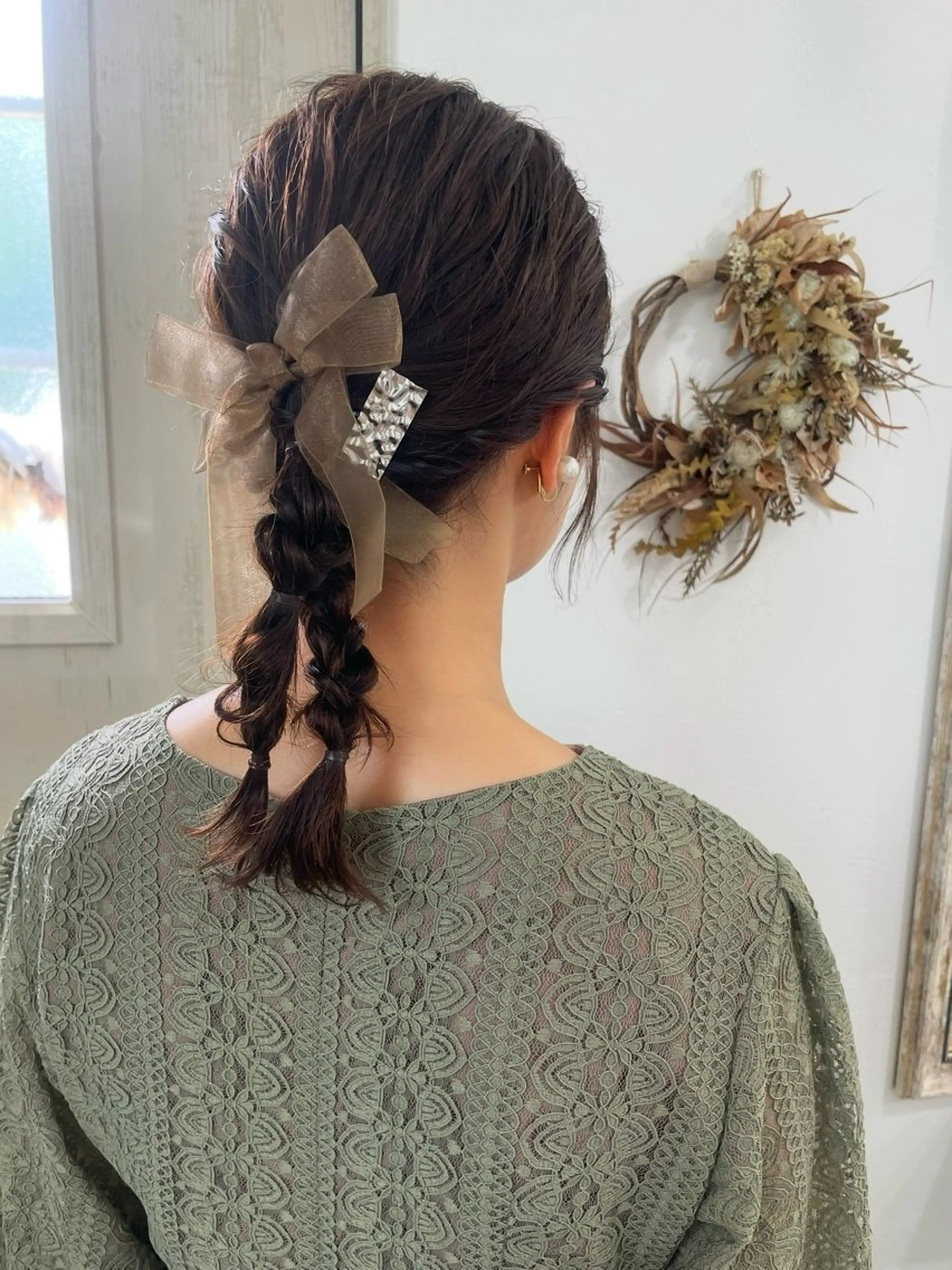 ミディアム ヘアセット キノシタ マユのヘアスタイル