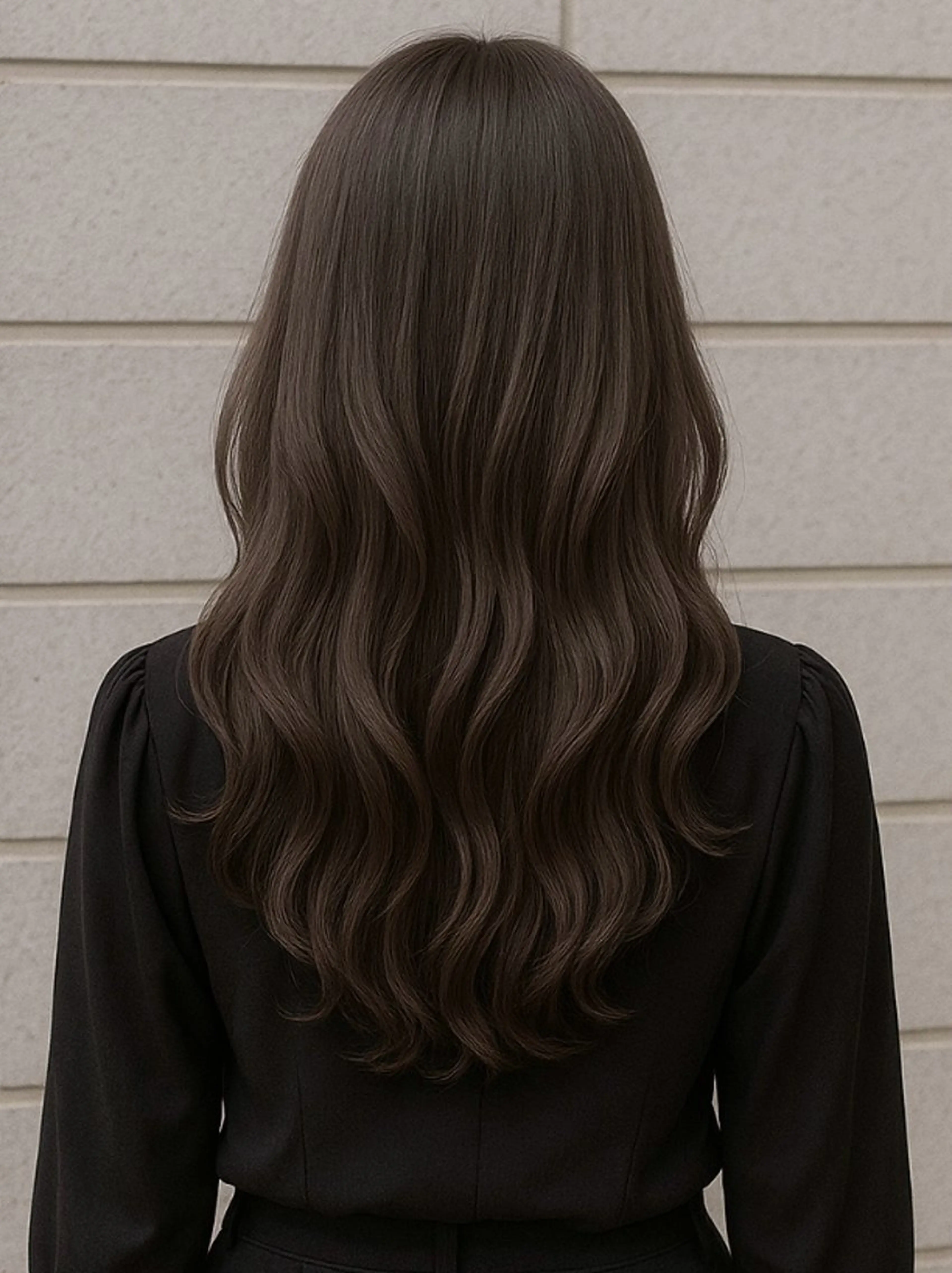 セミロング カラー パーマ ヘアアレンジ 髪質改善\艶髪カラー 💐園田さやかのヘアスタイル